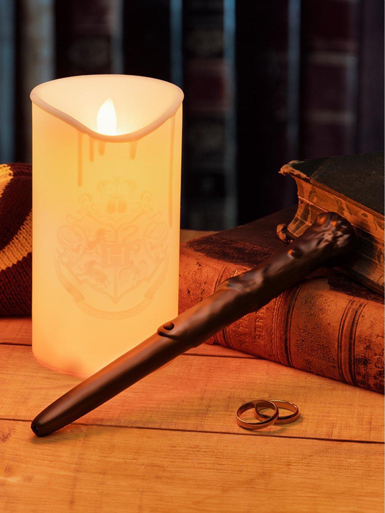undefined Magical Hogwarts Crest Led Candle Light With Wand Remote - Officially Licensed Wizarding World Merchandise, Fun Bedroom Décor For Fans