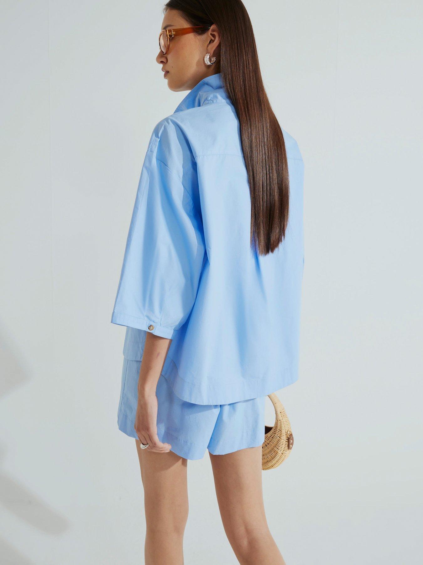 Image 2 of 4 of River Island Pull On Short - Blue