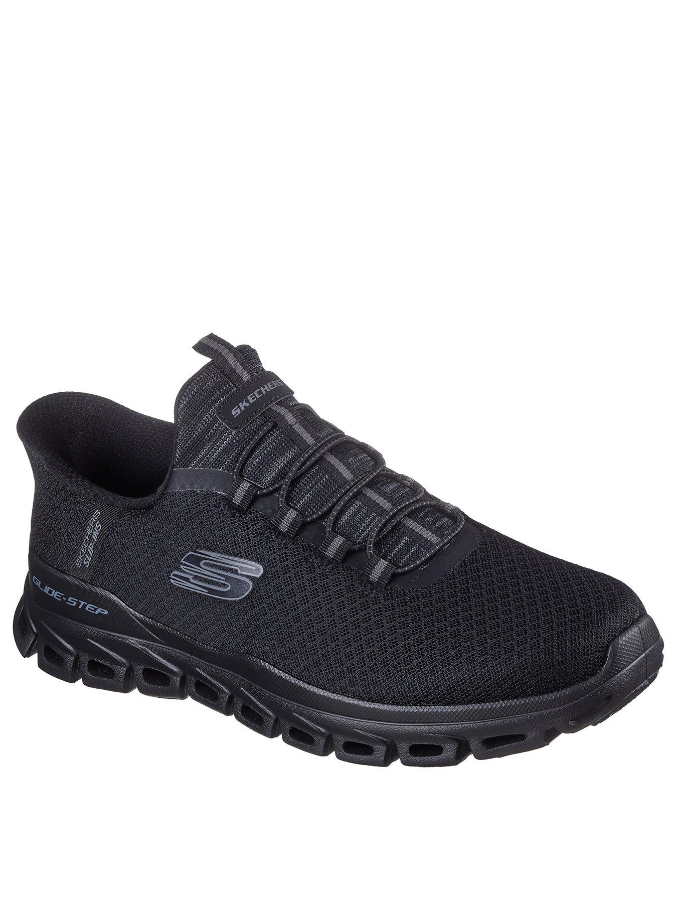 skechers-skechers-glide--step-noxus-slip--ins-lace-trainers-blackstillFront