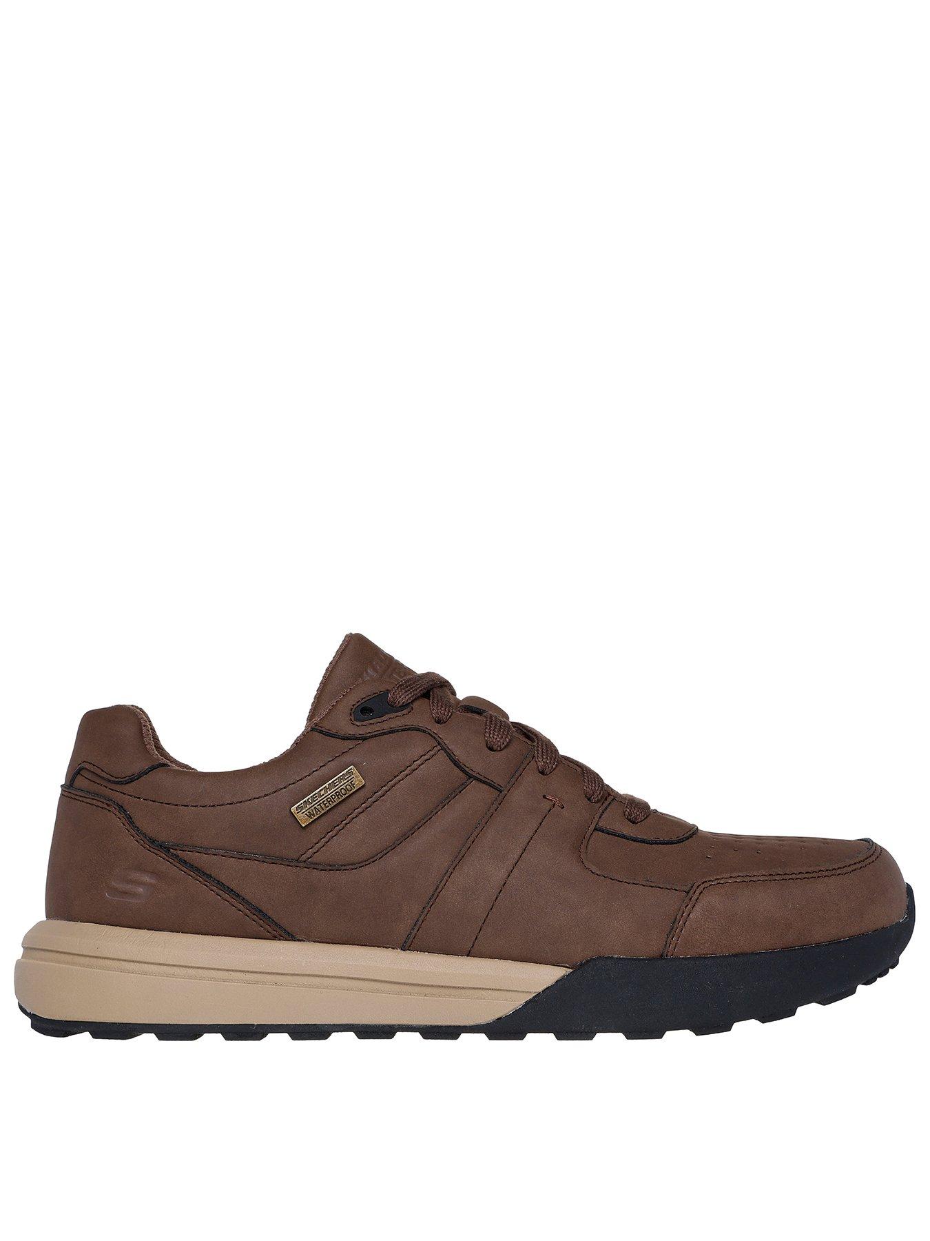 Skechers Skechers Netson- Gander Waterproof Lace Up Trainers-brown