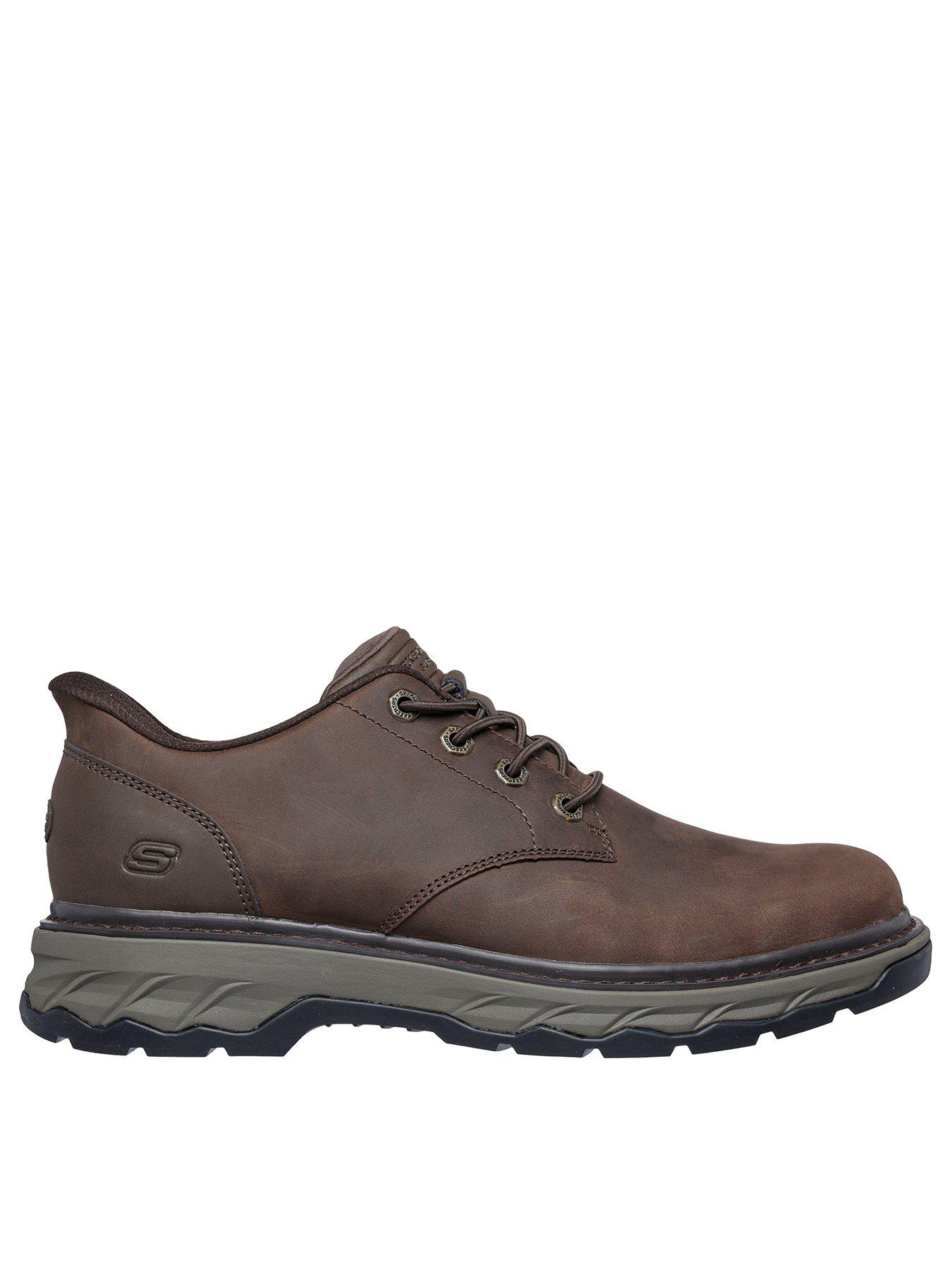 Skechers Skechers Lockett- Gustav Slip- Ins Bungee Lace Up Shoe-dark Brown