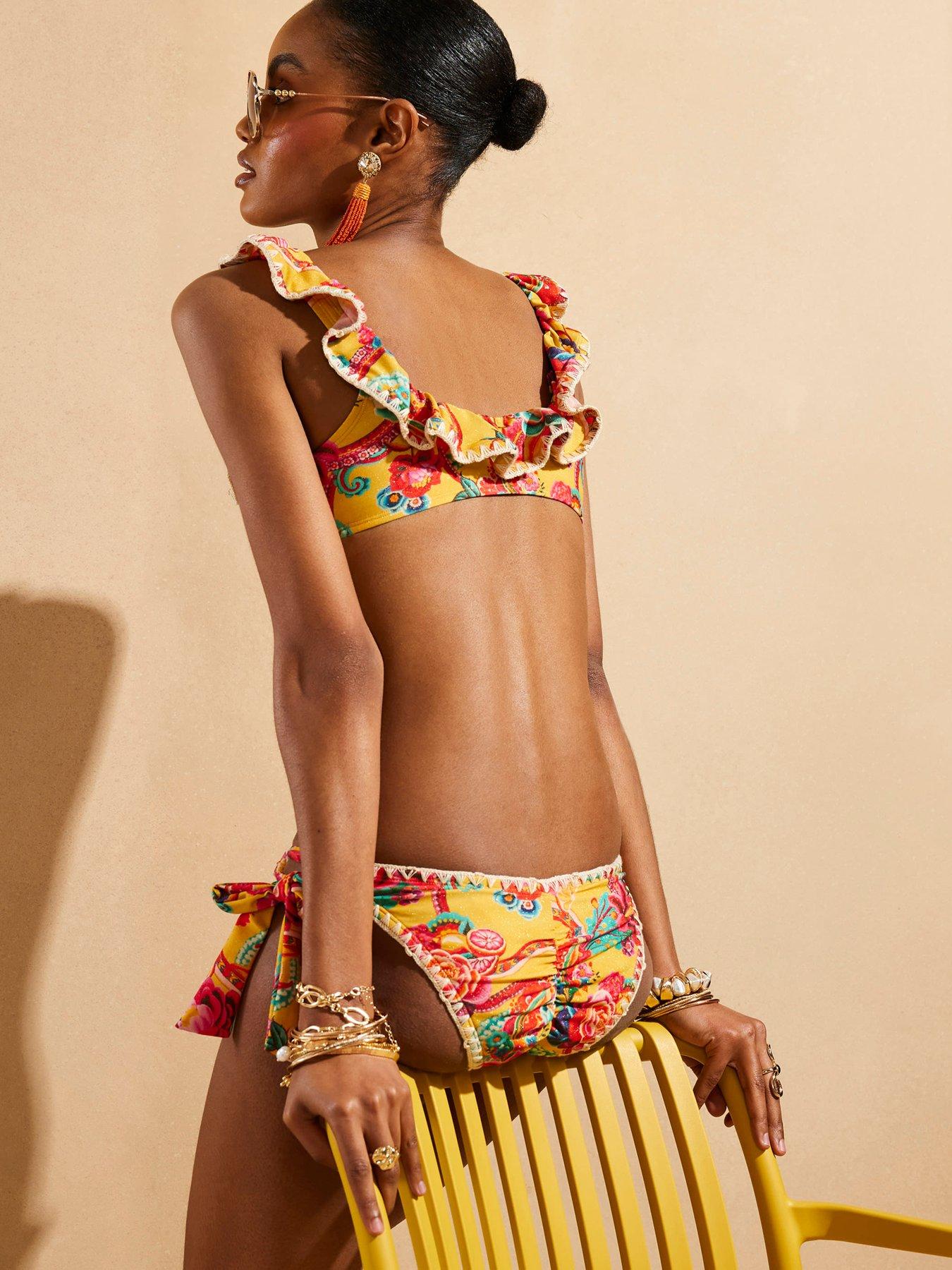 river-island-del-maar-frill-cami-bikini-yellowstillFront