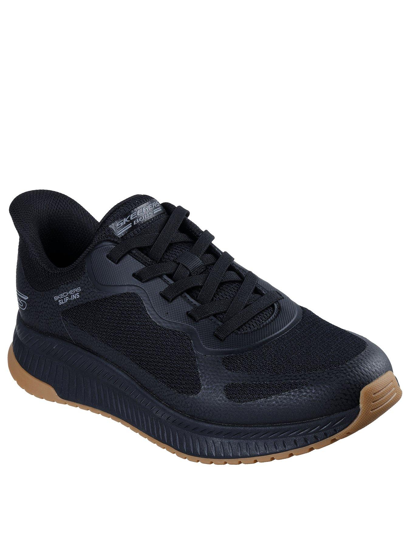 Image 2 of 5 of Skechers Skechers Bobs Squad 4 Slip- Ins Lace Up Trainers-black