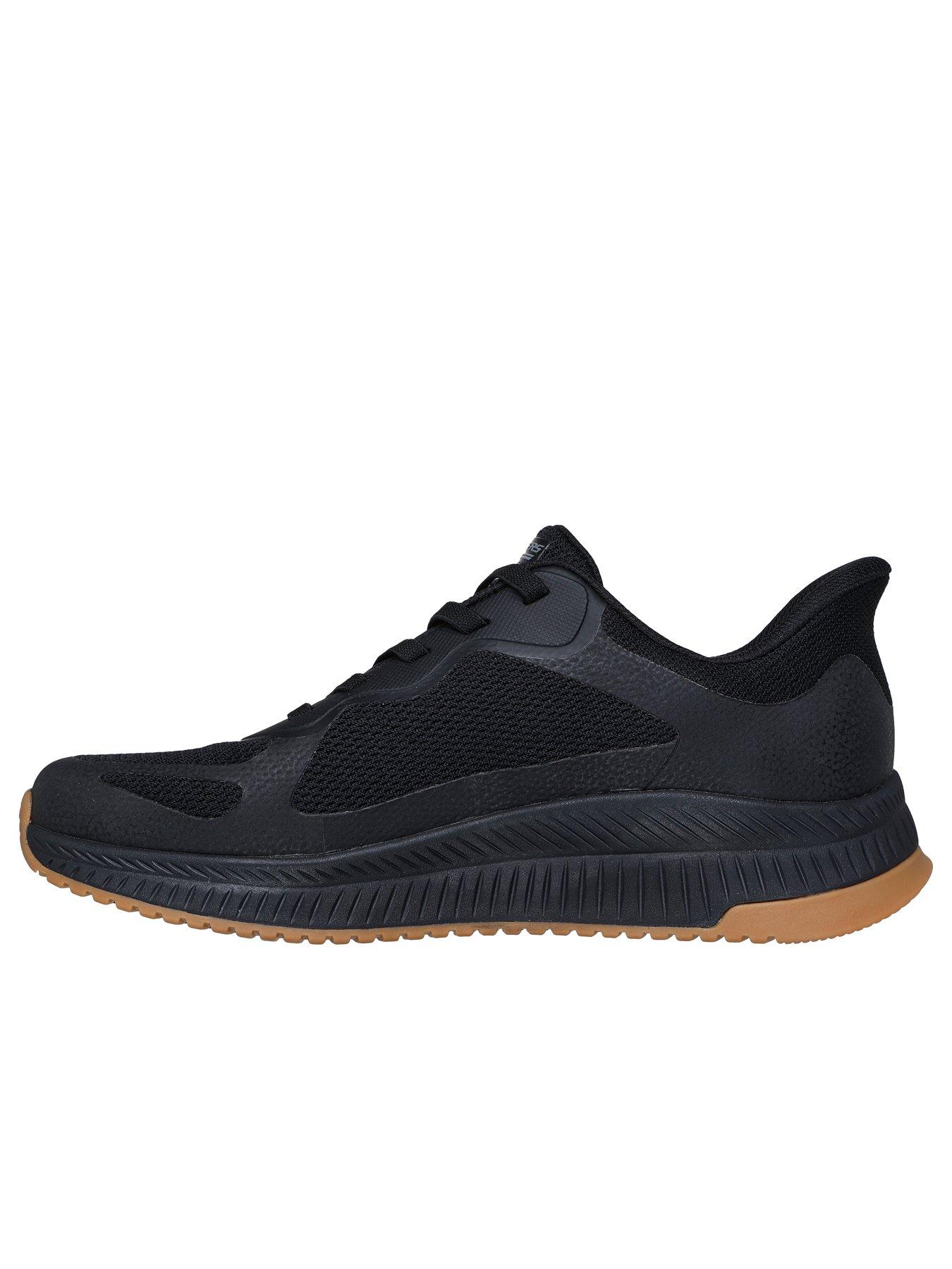 Image 5 of 5 of Skechers Skechers Bobs Squad 4 Slip- Ins Lace Up Trainers-black