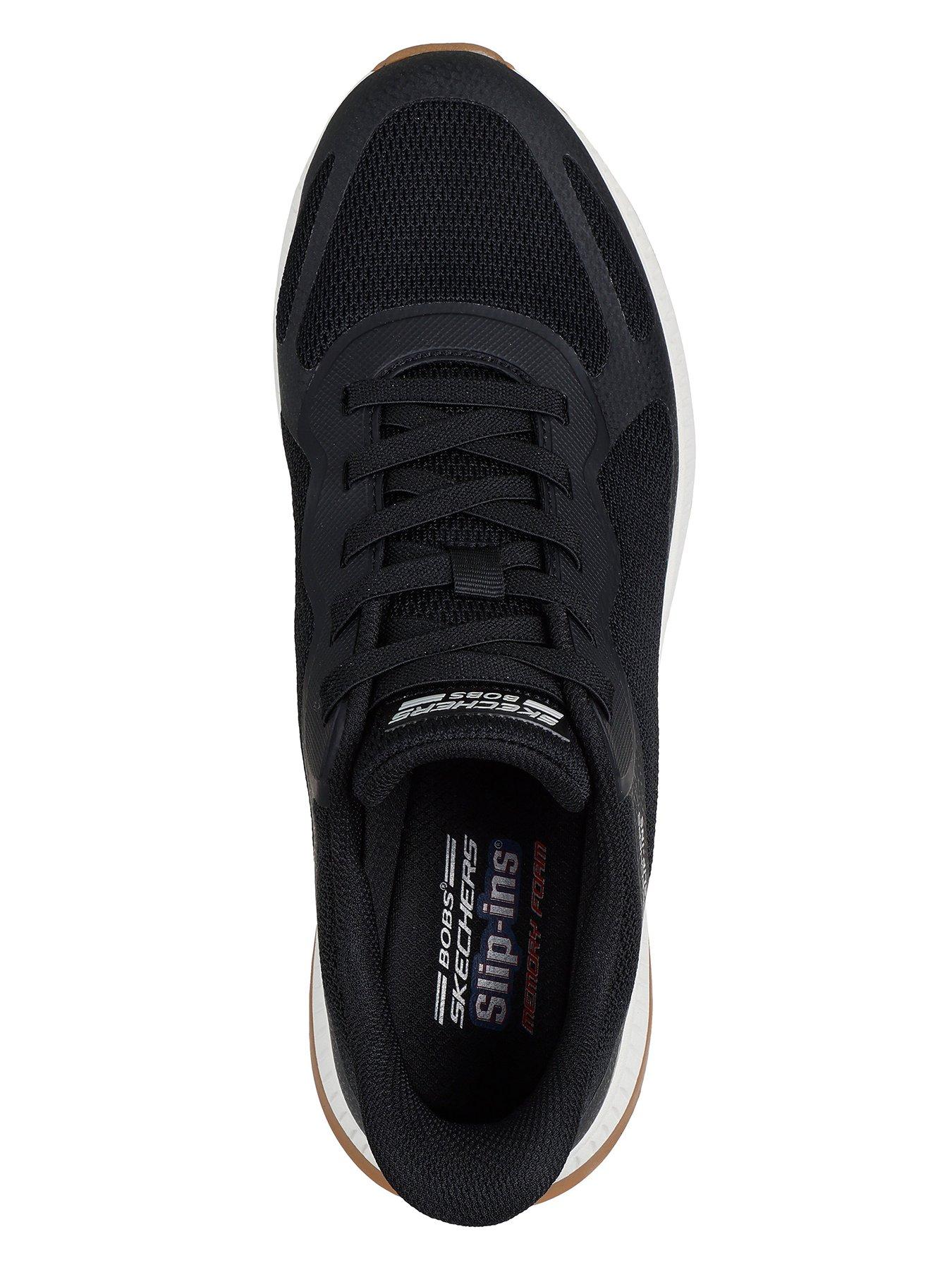 Image 3 of 5 of Skechers Skechers Bobs Squad 4 Slip- Ins Lace Up Trainers-black