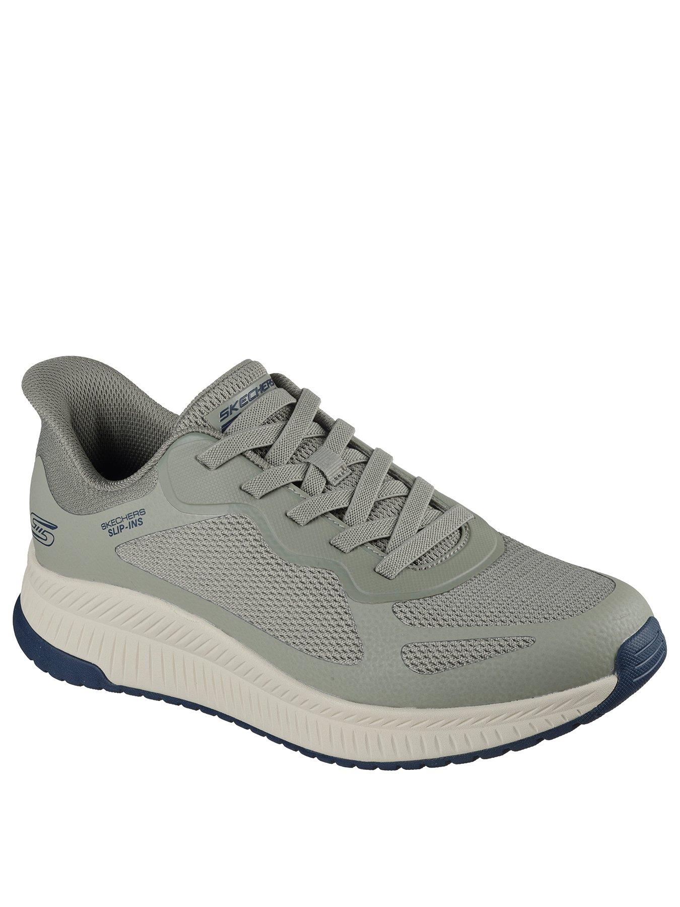 Image 2 of 5 of Skechers Bobs Squad 4 Slip- Ins Lace Up Trainers- Light Khaki