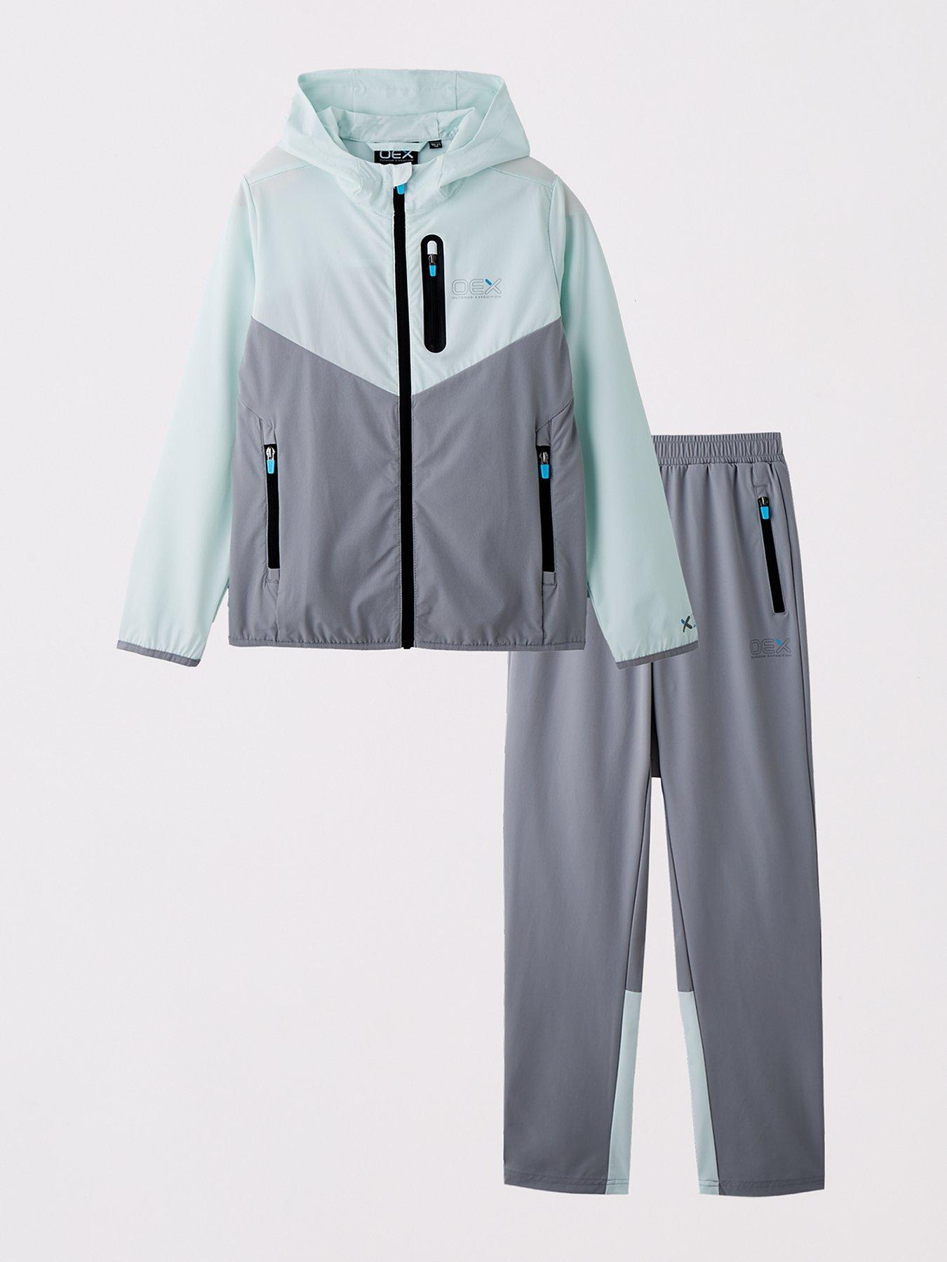 OEX Junior Boys Fell Tracksuit - Grey