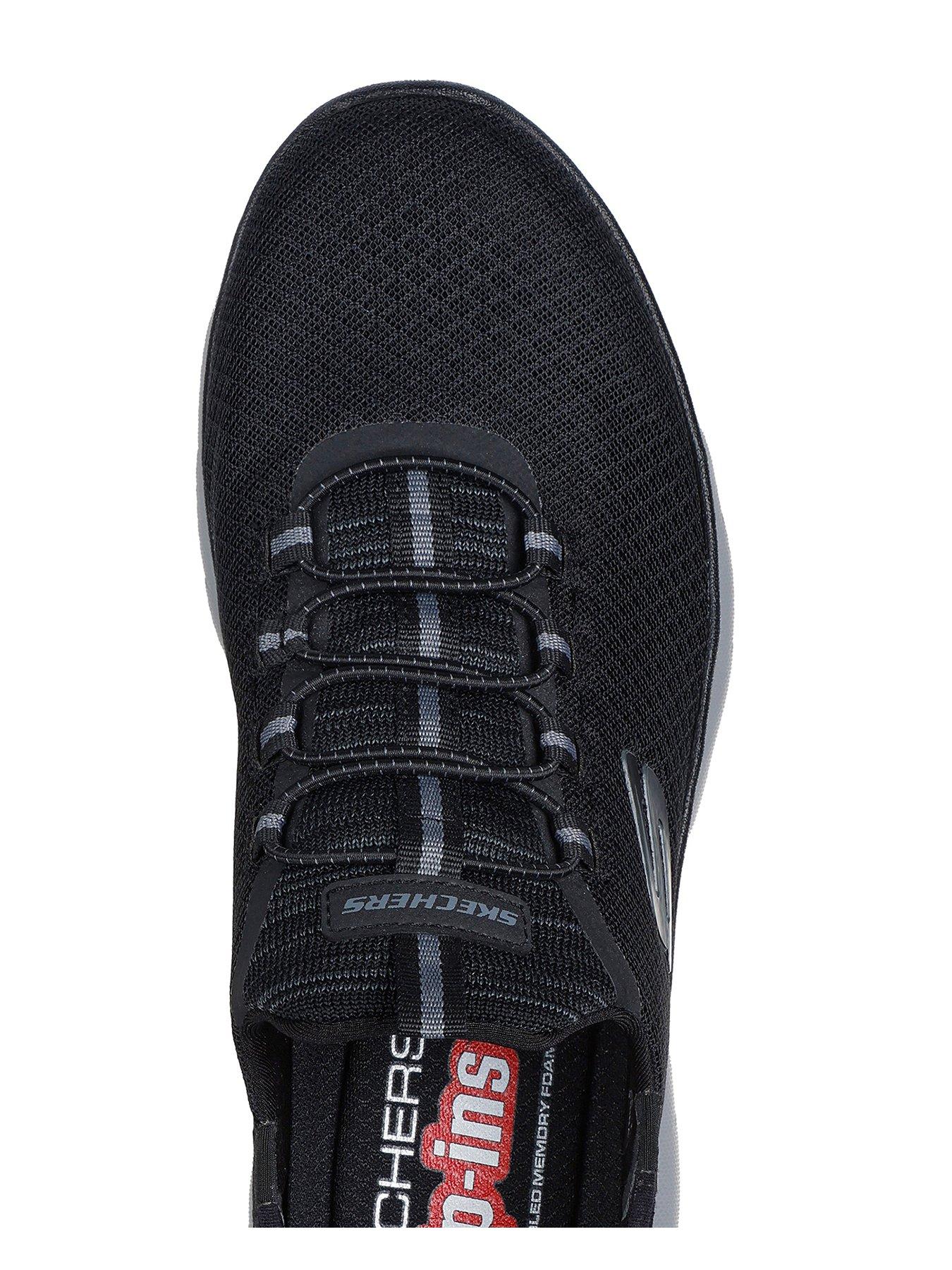 skechers-skechers-summit-slip--ins-with-memory-foam-trainers-blackoutfit