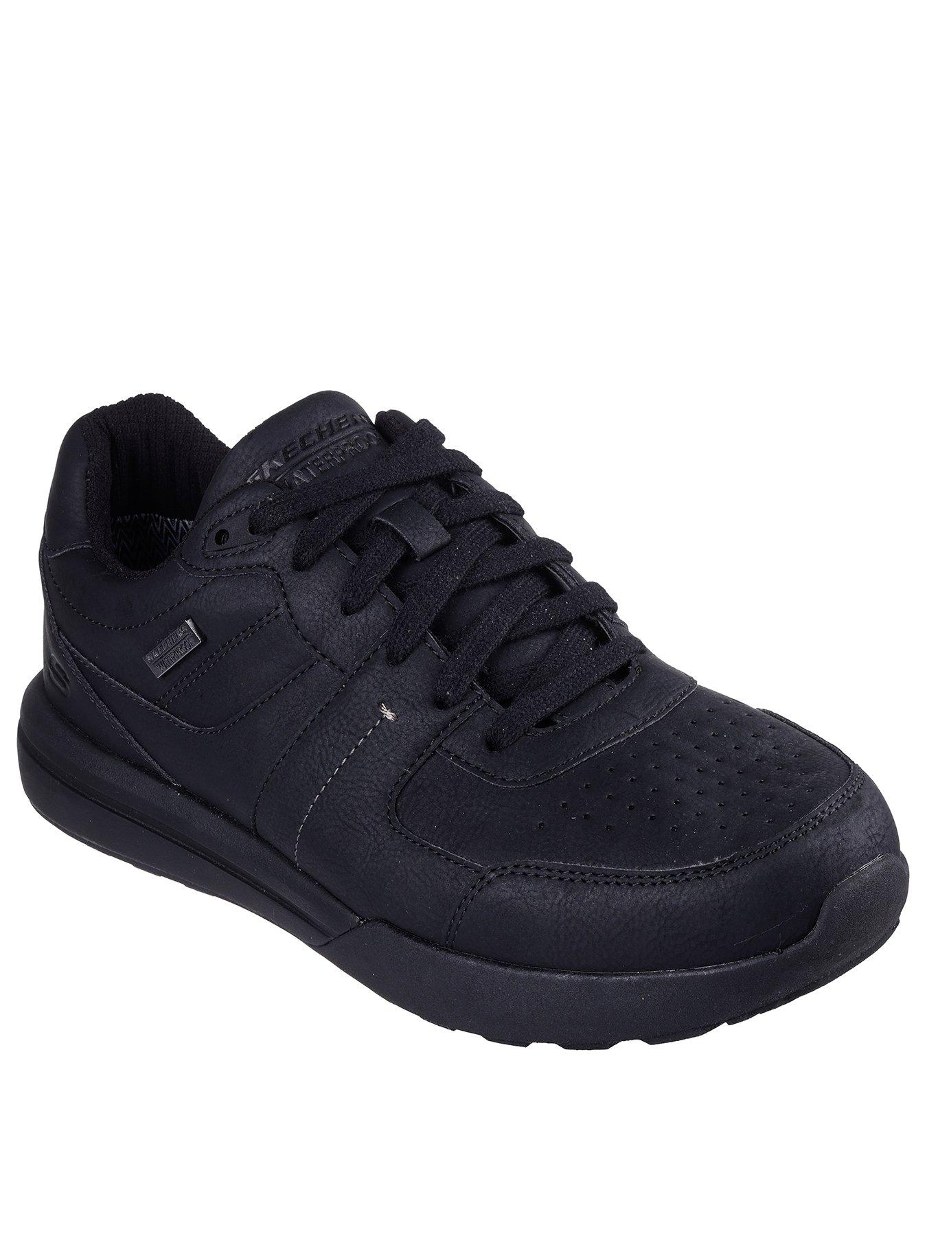 skechers-skechers-netson--gander-waterproof-lace-up-trainers-blackstillFront