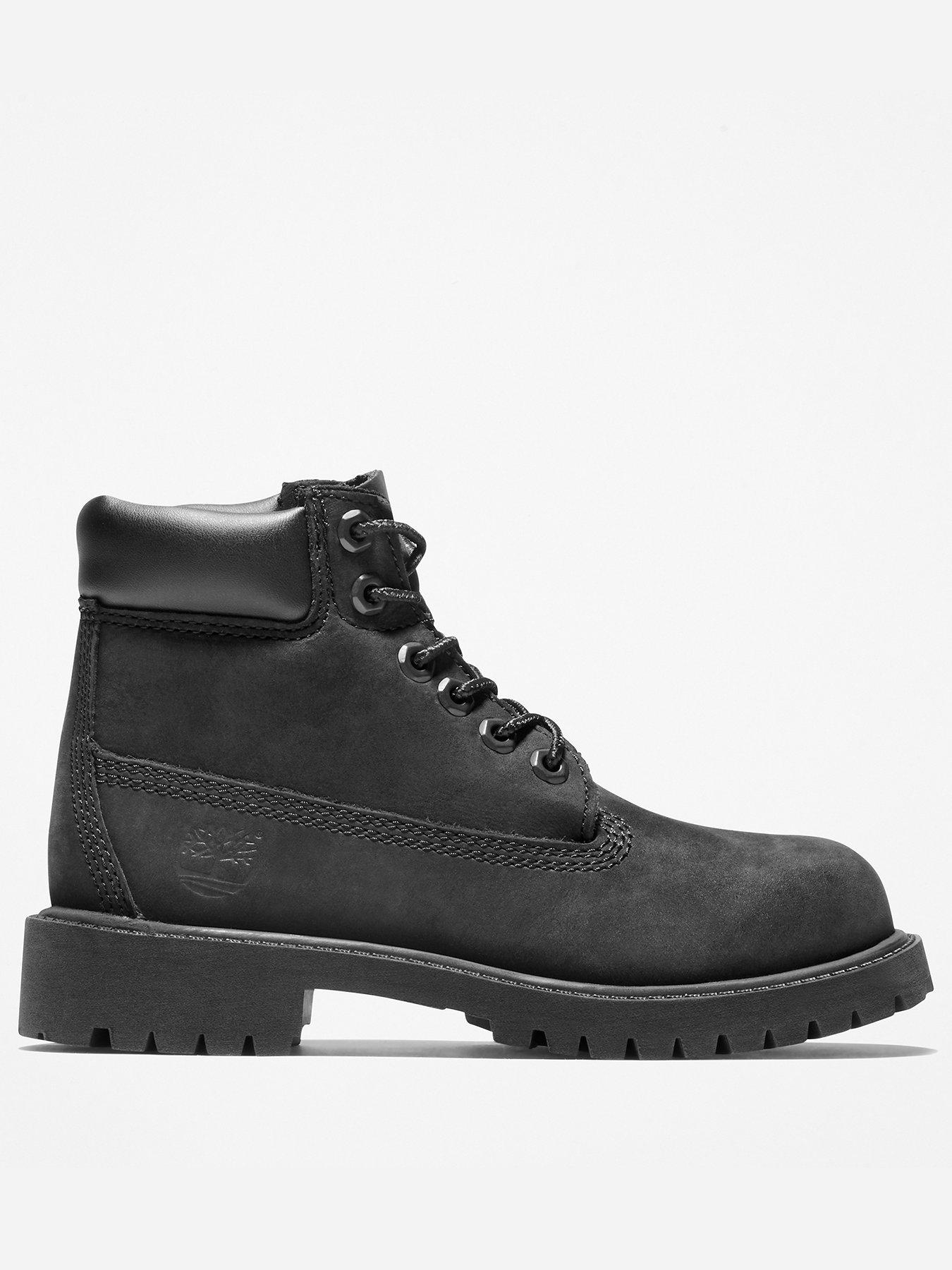 Timberland Junior 6 In Lace Waterproof Boots - Black