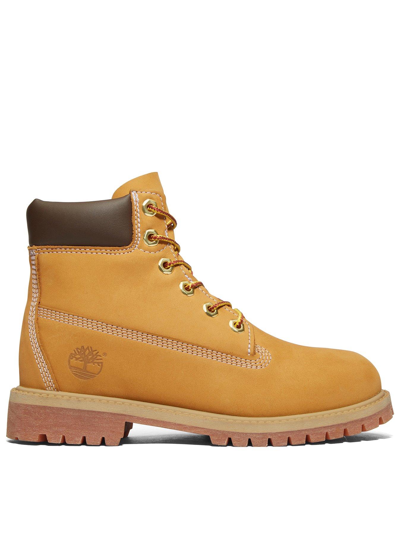 Image 1 of 5 of Timberland Youth 6 In Lace Waterproof Boots - Brown