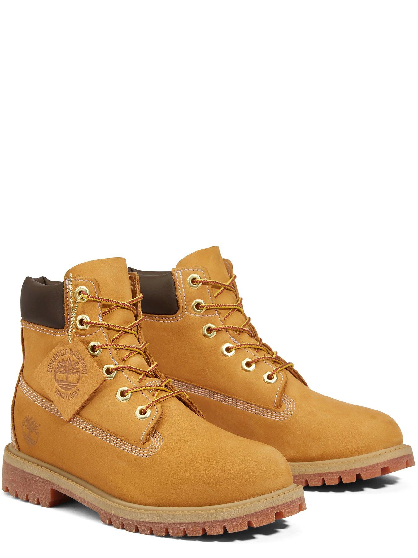Image 4 of 5 of Timberland Youth 6 In Lace Waterproof Boots - Brown