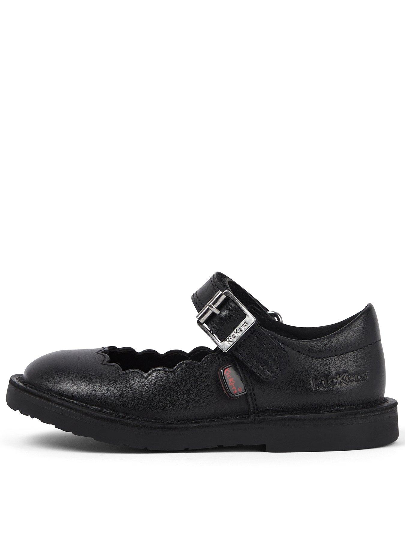 Kickers Toddler Adlar Mj Scallop Lthr If Blk - Black