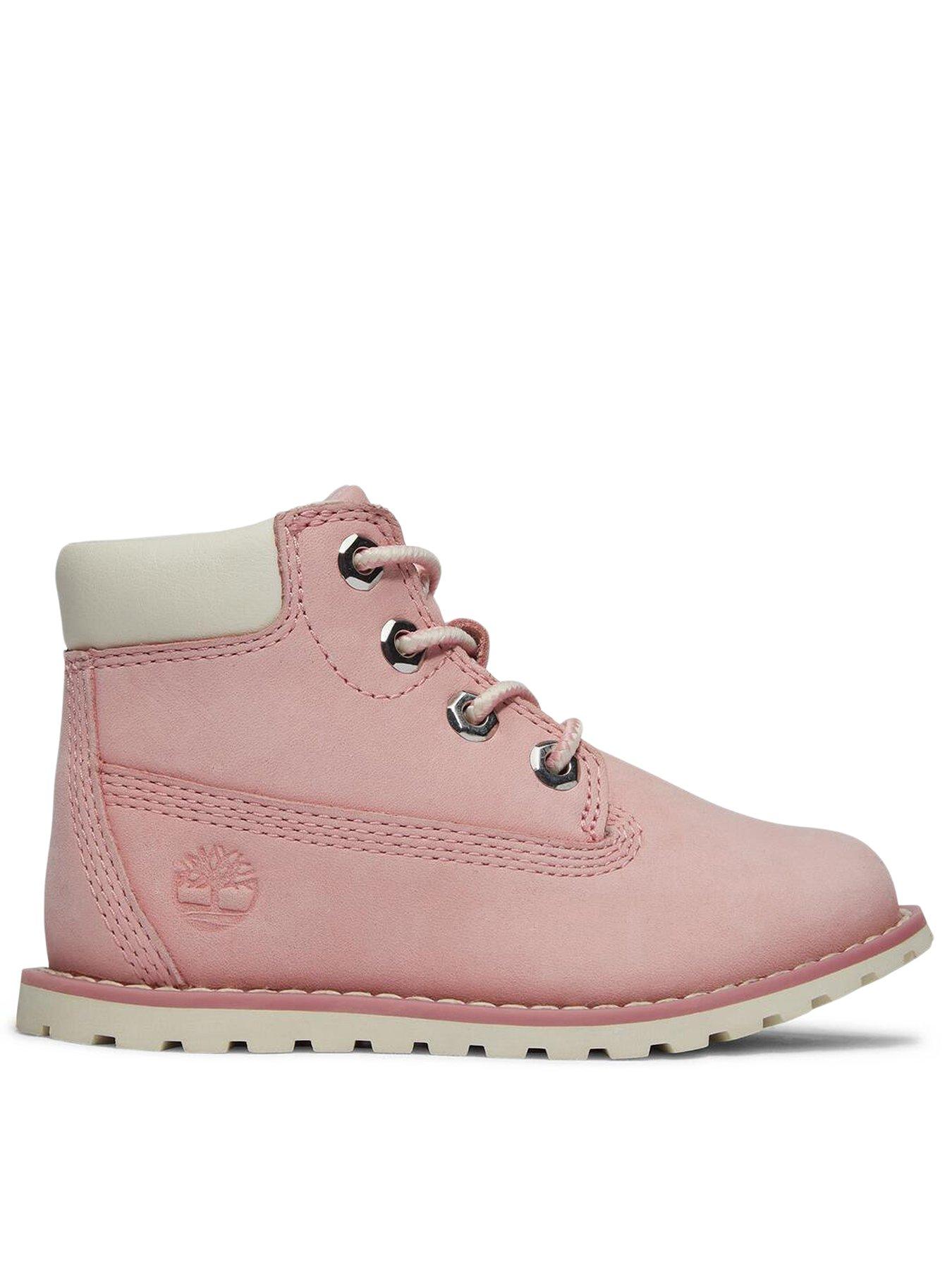 Timberland Toddler Mid Lace Zip Boots - Pink
