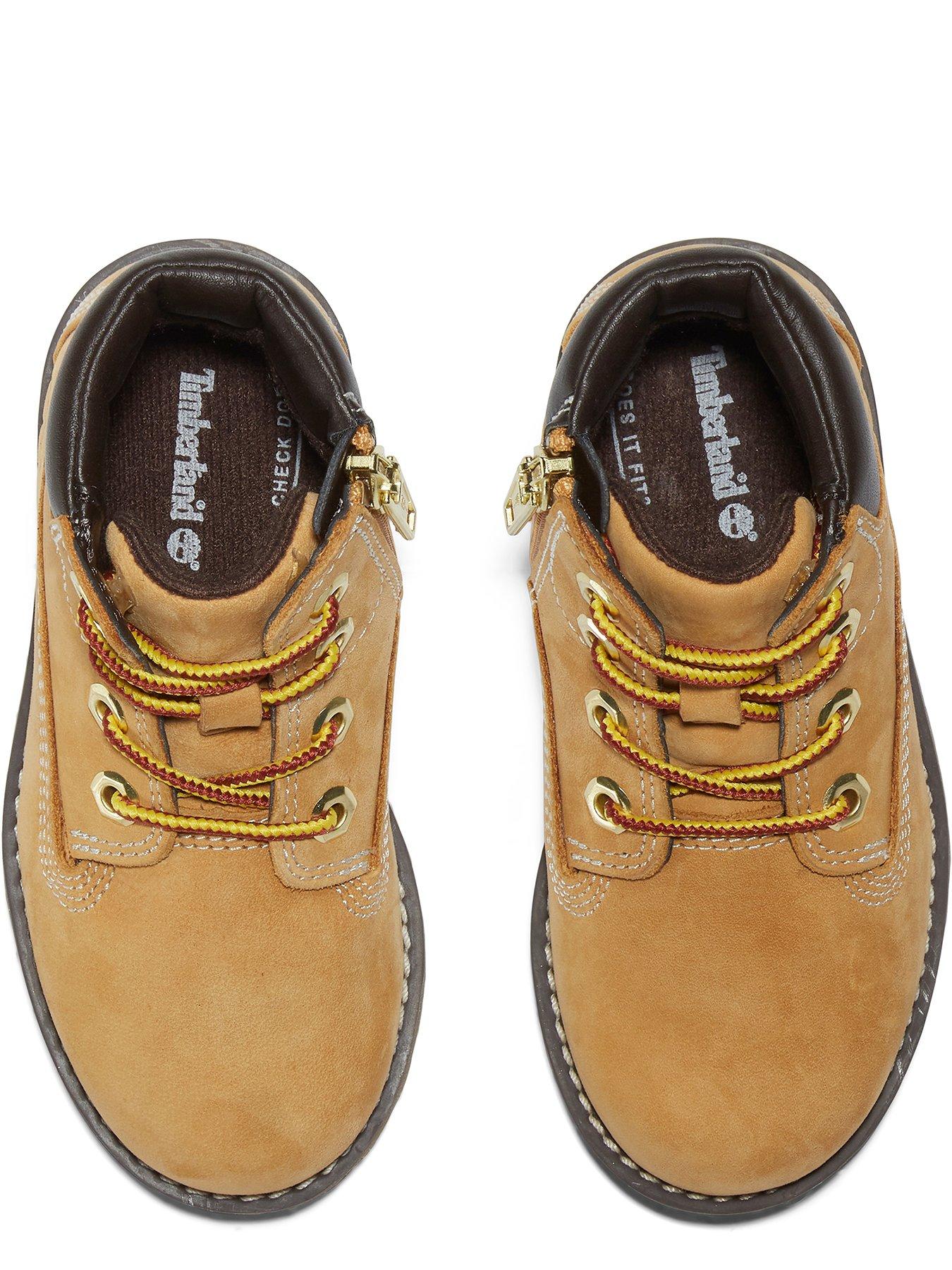 Image 4 of 6 of Timberland Toddler Mid Lace Zip Boots - Brown