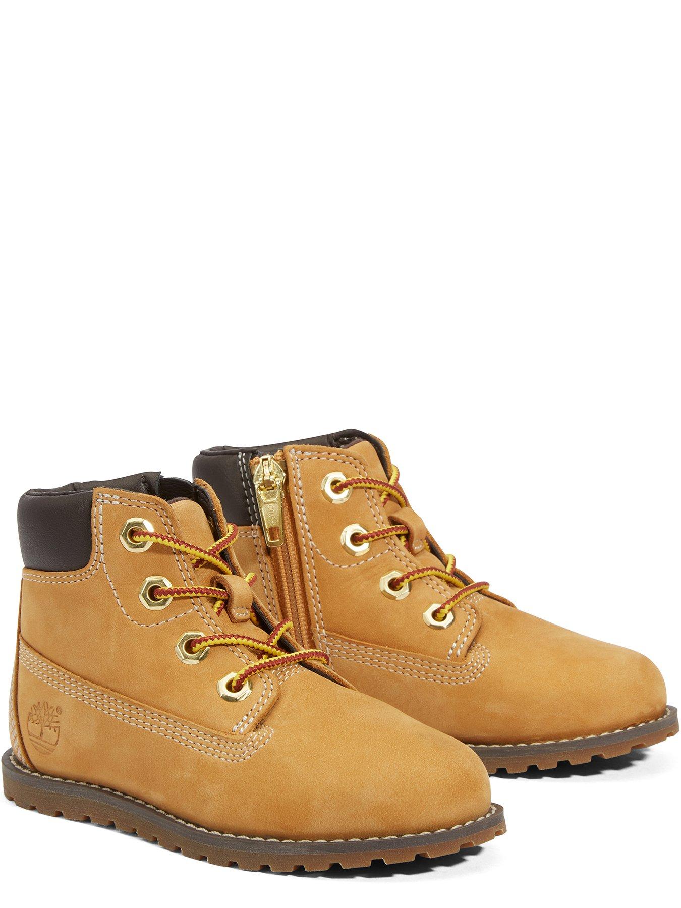 Image 5 of 6 of Timberland Toddler Mid Lace Zip Boots - Brown