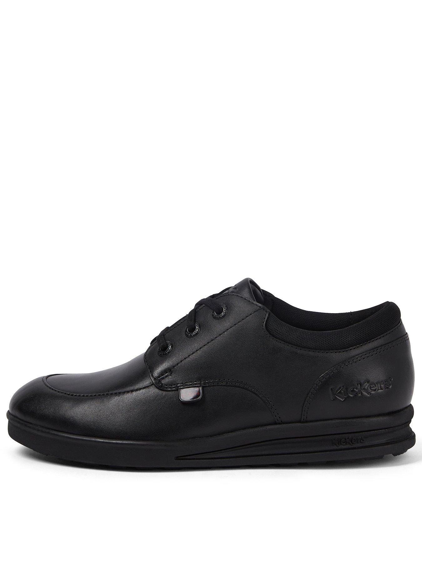 Kickers Youth Troiko Lo Lthr Ym Blk - Black