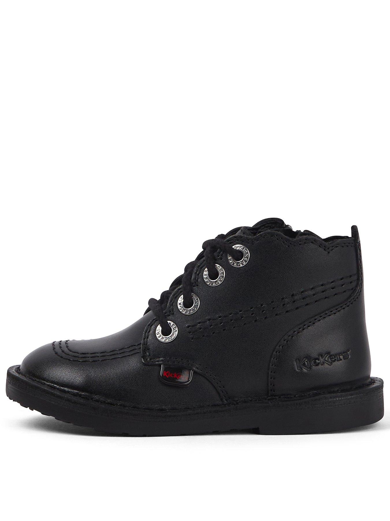 Kickers Toddler Adlar Hi Scallop Lthr If Blk - Black