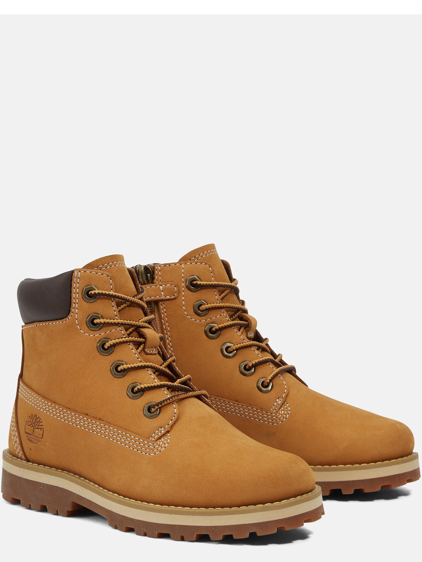 Image 4 of 6 of Timberland Youth Mid Lace Boots - Brown