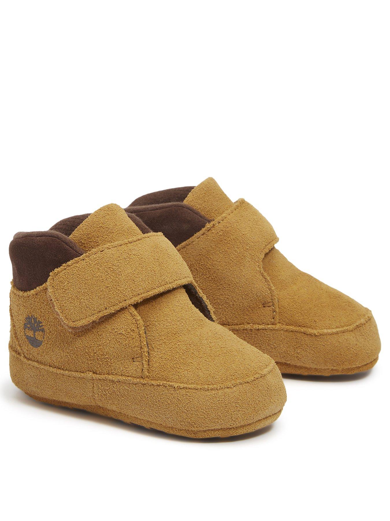 Image 2 of 5 of Timberland Crib Bootie Hook &amp; Loop Boot - Brown