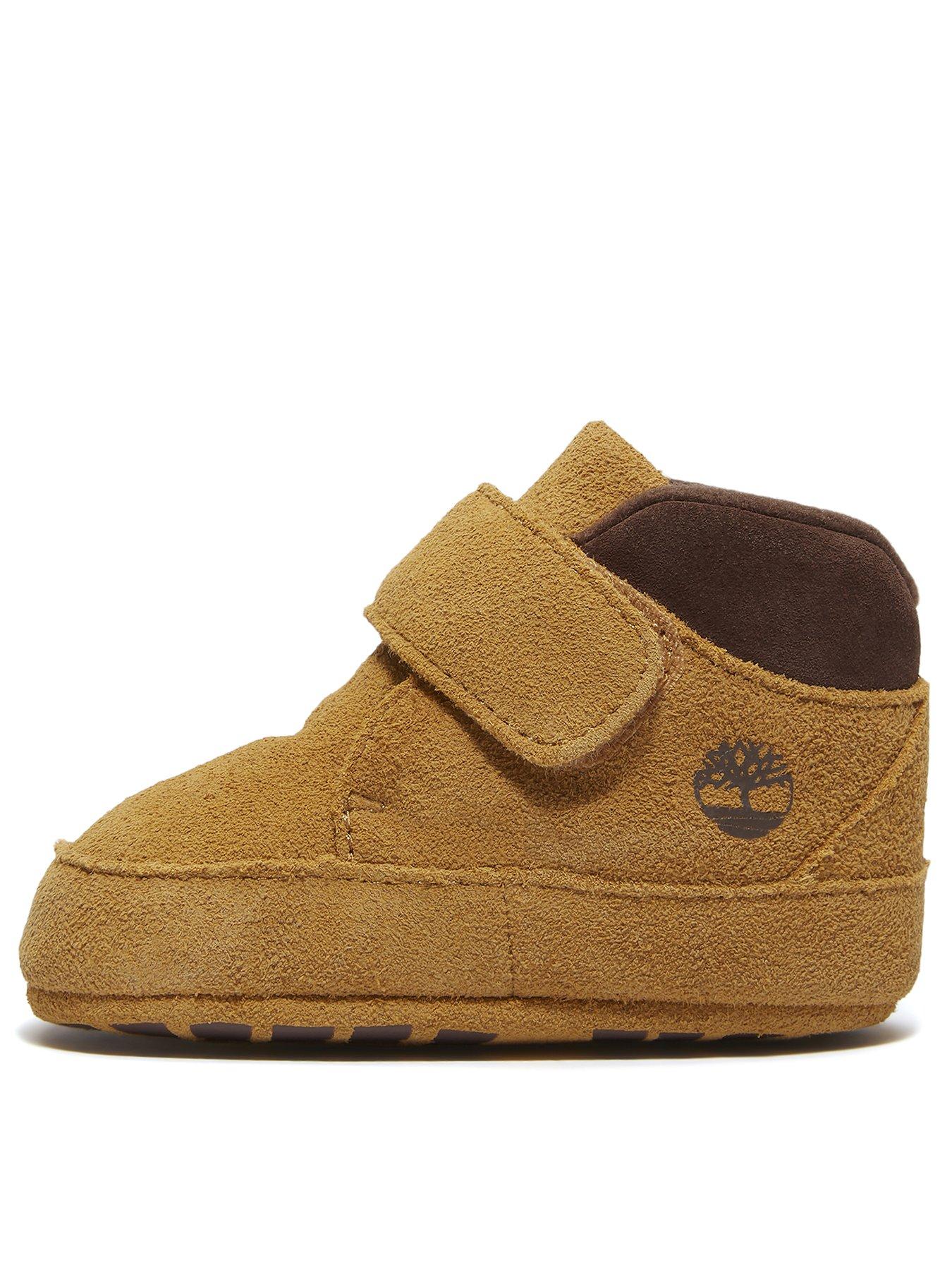 Image 3 of 5 of Timberland Crib Bootie Hook &amp; Loop Boot - Brown