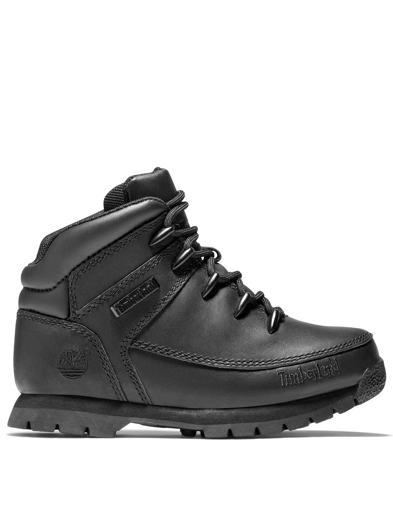 Timberland Youth Mid Lace Boots - Black