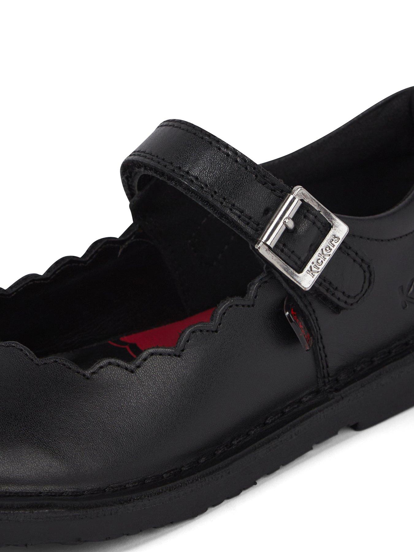 Image 6 of 6 of Kickers Junior Adlar Mj Scallop Lthr Jf Blk - Black