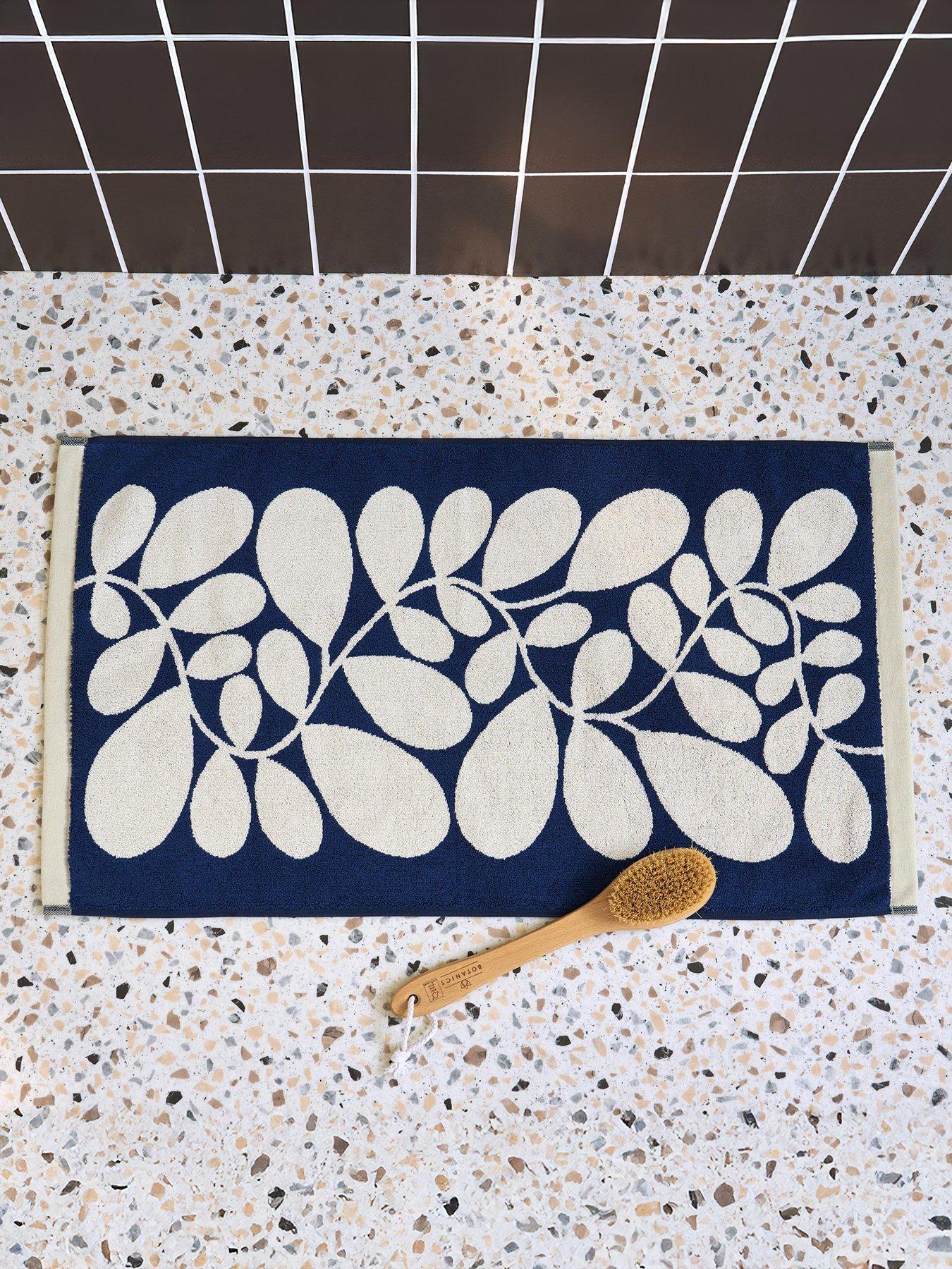 undefined Sycamore Stripe 100% Cotton Bath Mat