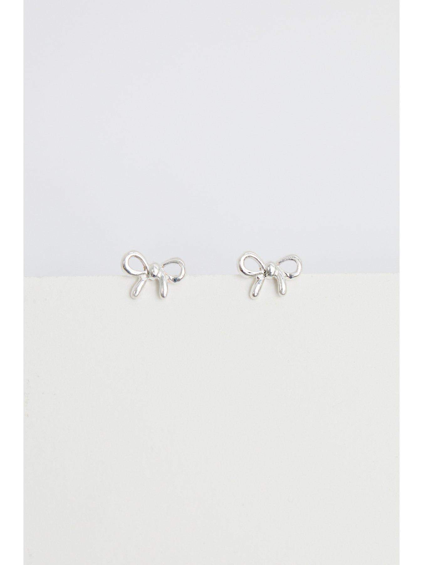simply-silver-simply-silver-sterling-silver-925-polished-bow-stud-earringsstillFront