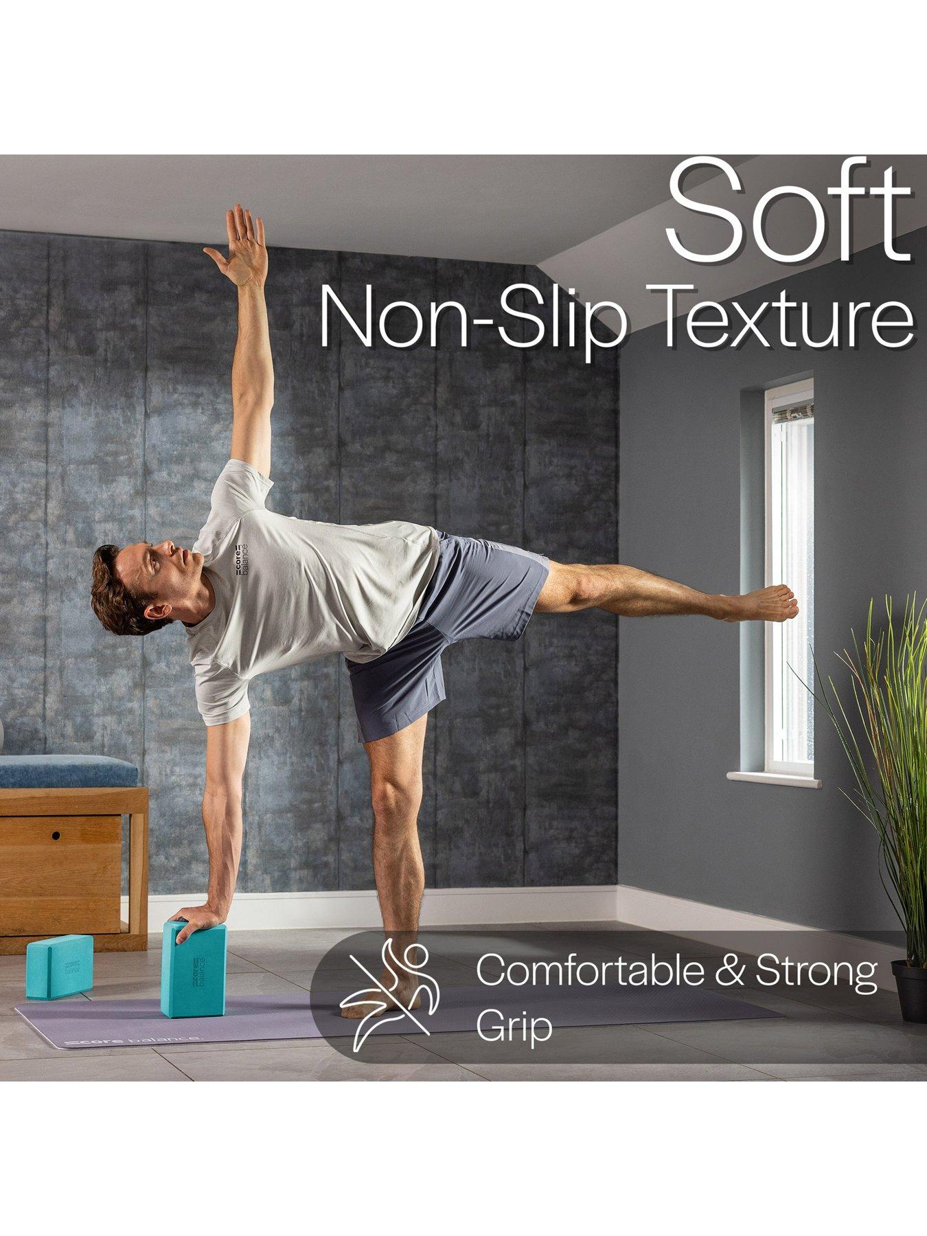 Image 6 of 6 of Core Balance Teal Foam Yoga Block Set (2 x Blocks & Strap)