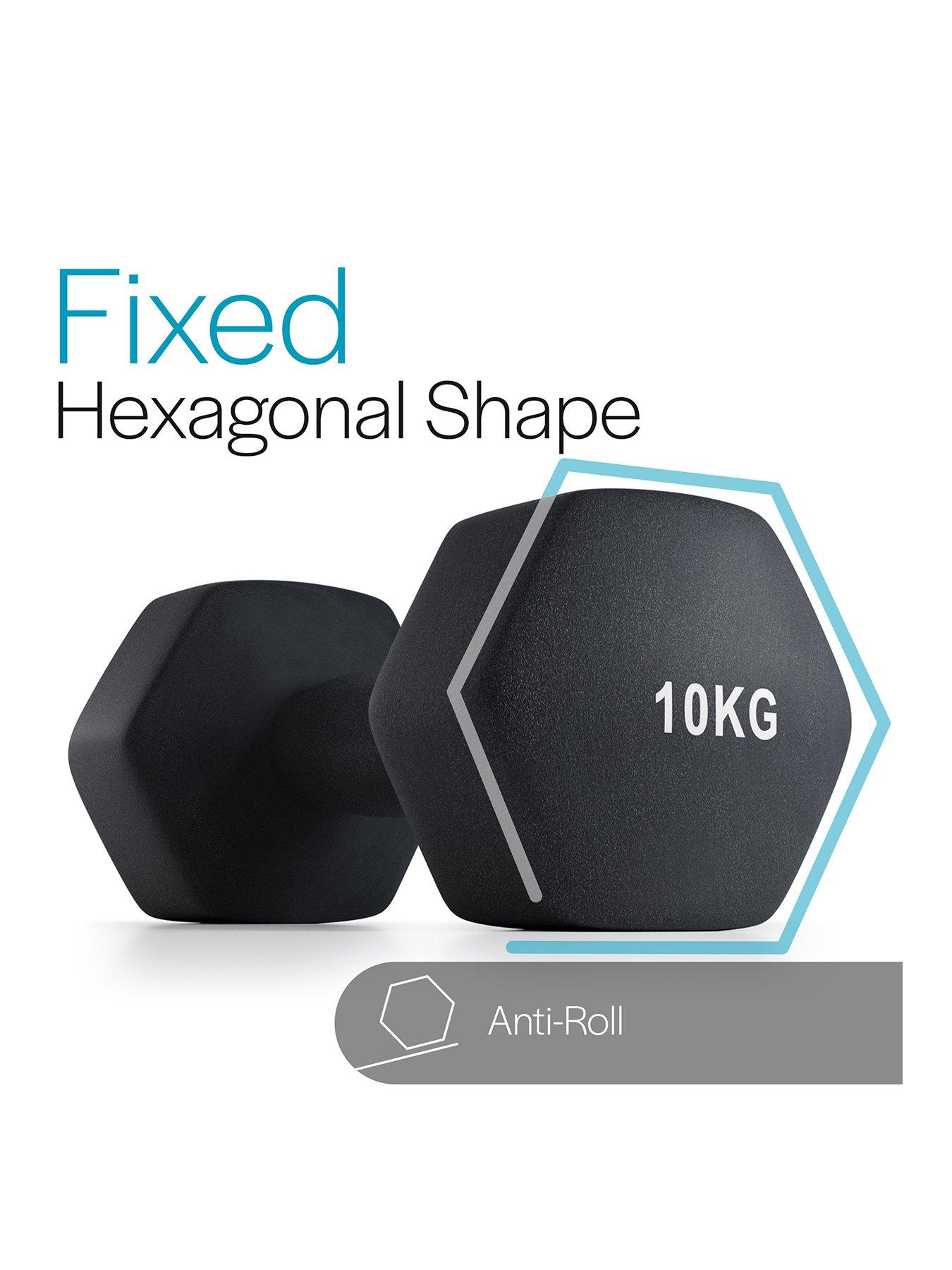 core-balance-hex-neoprene-dumbbells-2-x-10kgstillFront