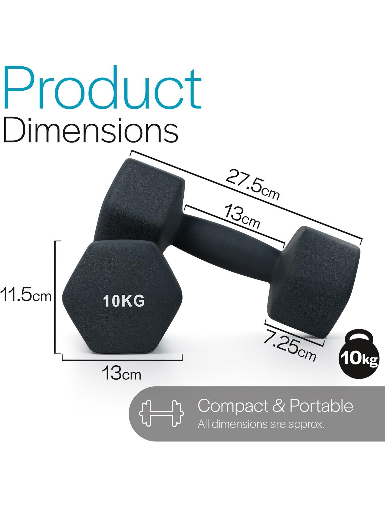 core-balance-hex-neoprene-dumbbells-2-x-10kgoutfit