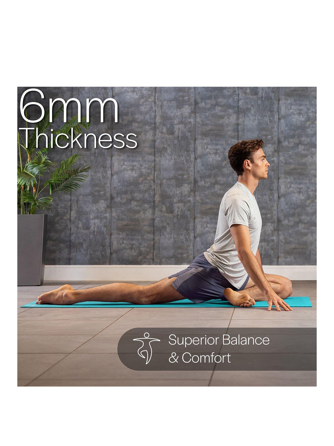 Image 2 of 6 of Core Balance Teal PVC Yoga Mat (6mm Thick)
