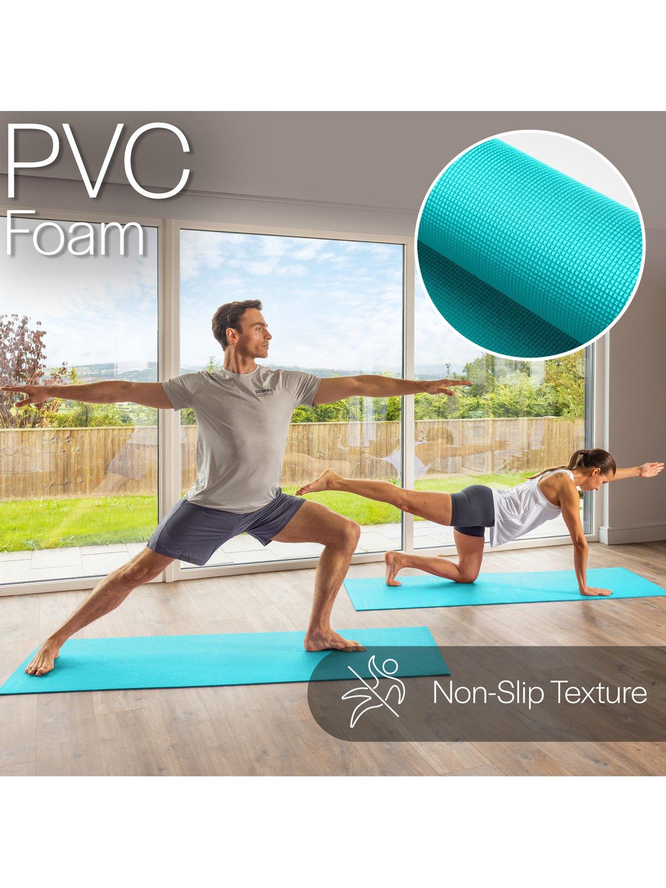 Image 3 of 6 of Core Balance Teal PVC Yoga Mat (6mm Thick)