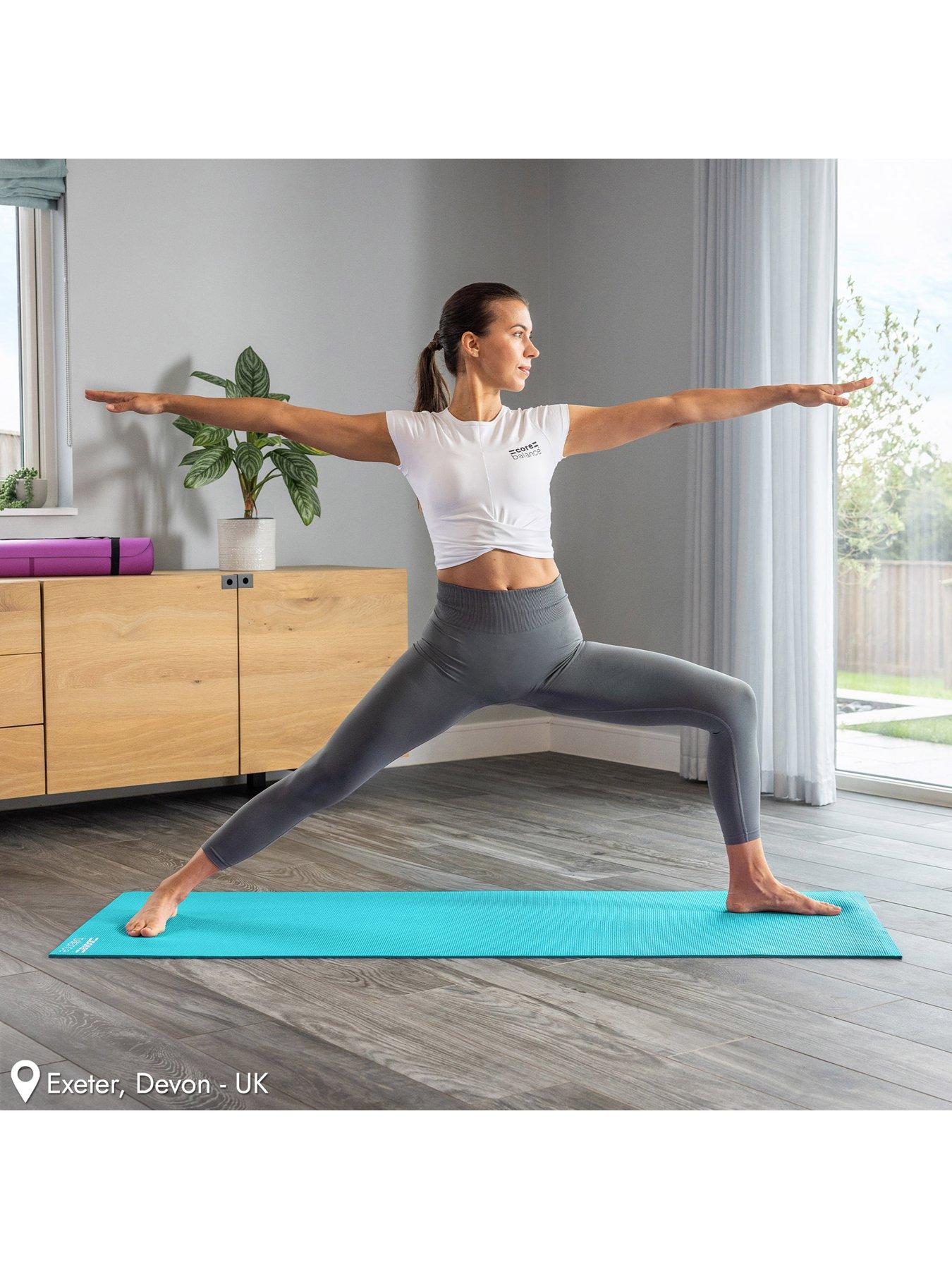 Image 6 of 6 of Core Balance Teal PVC Yoga Mat (6mm Thick)