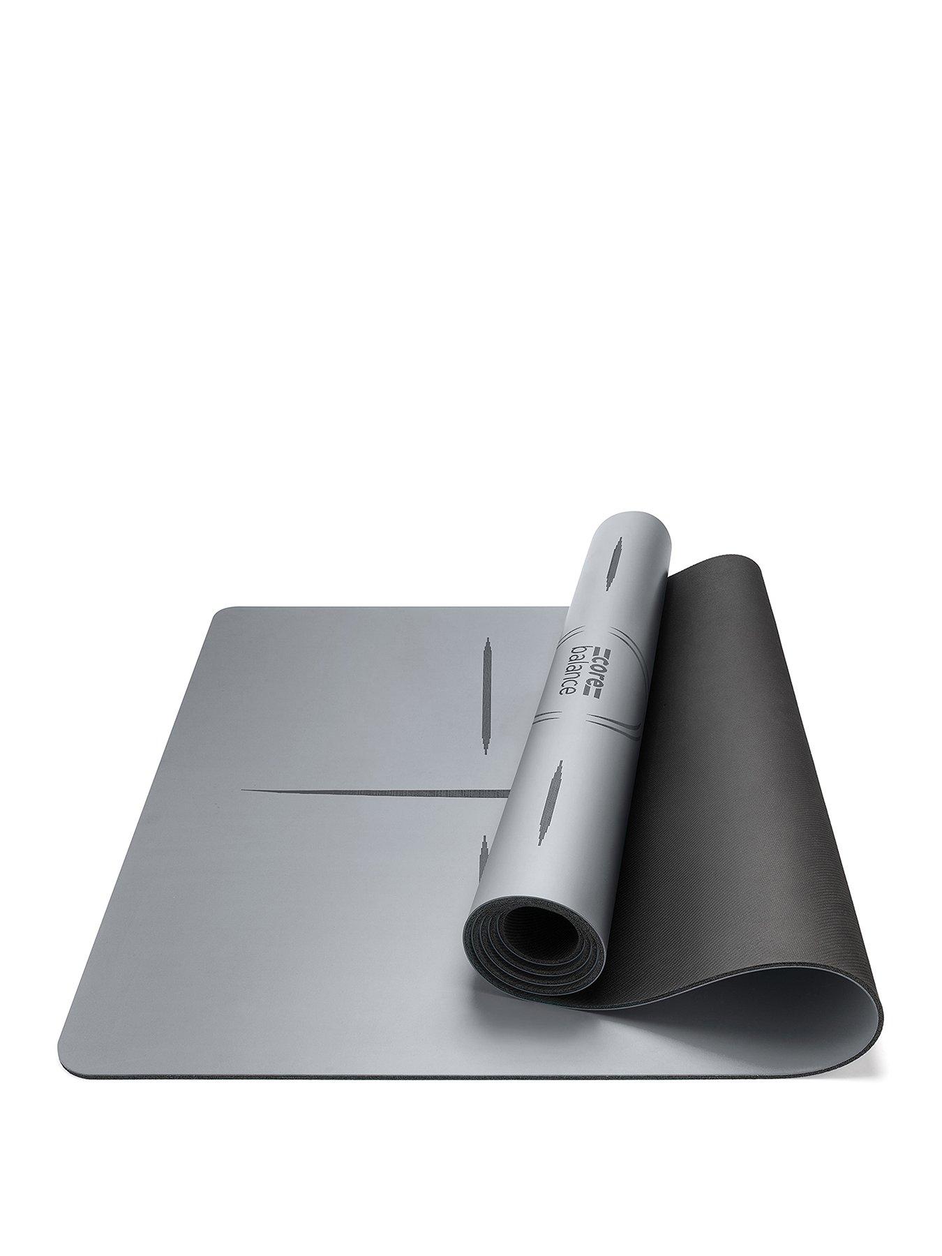 core-balance-grey-rubber-alignment-yoga-mat