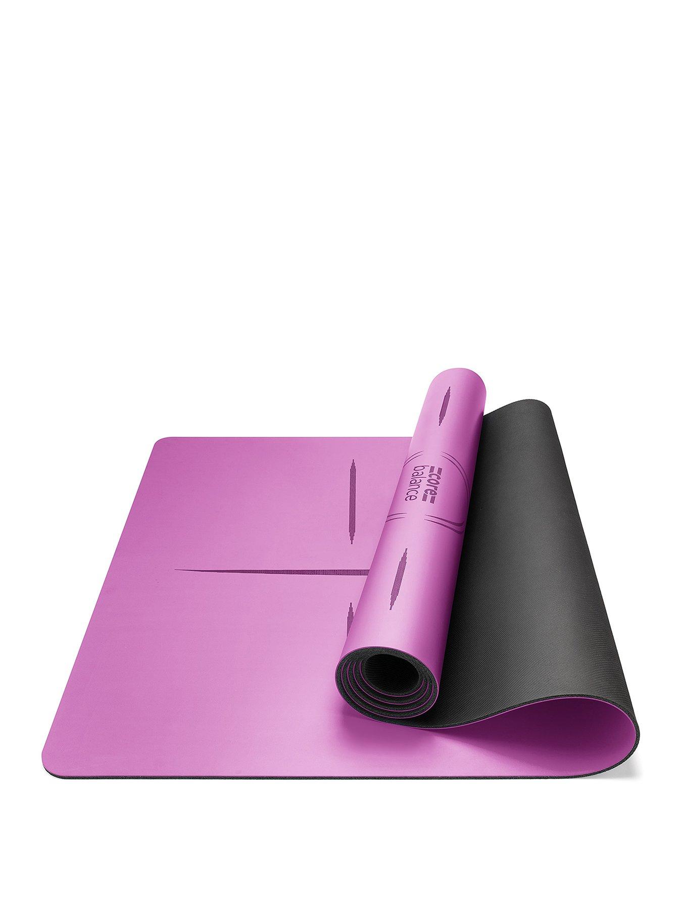 core-balance-purple-rubber-alignment-yoga-mat