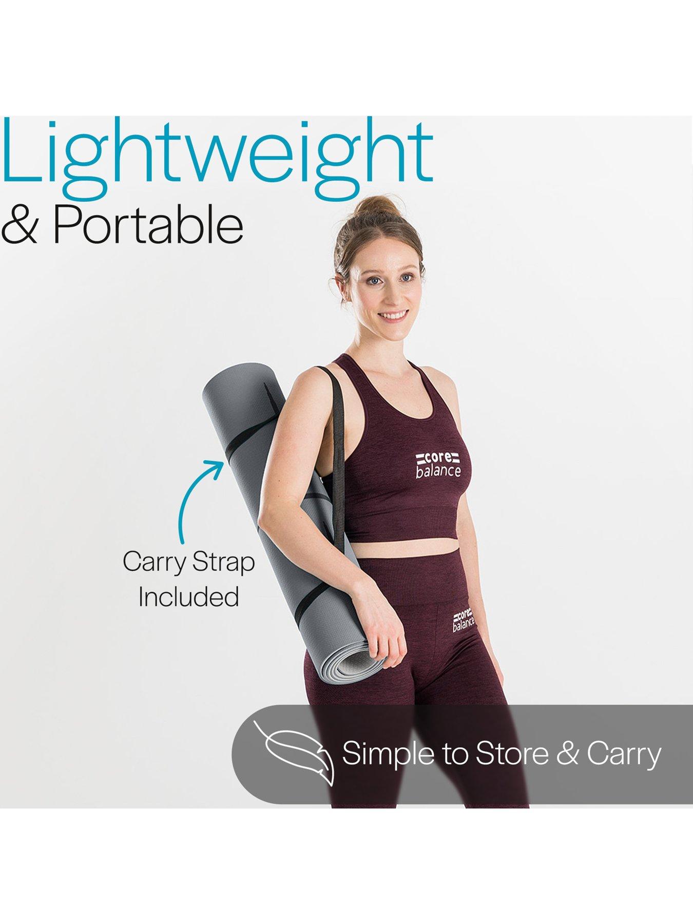 Core Balance TPE Alignment Yoga Mat (Grey) | Very Ireland