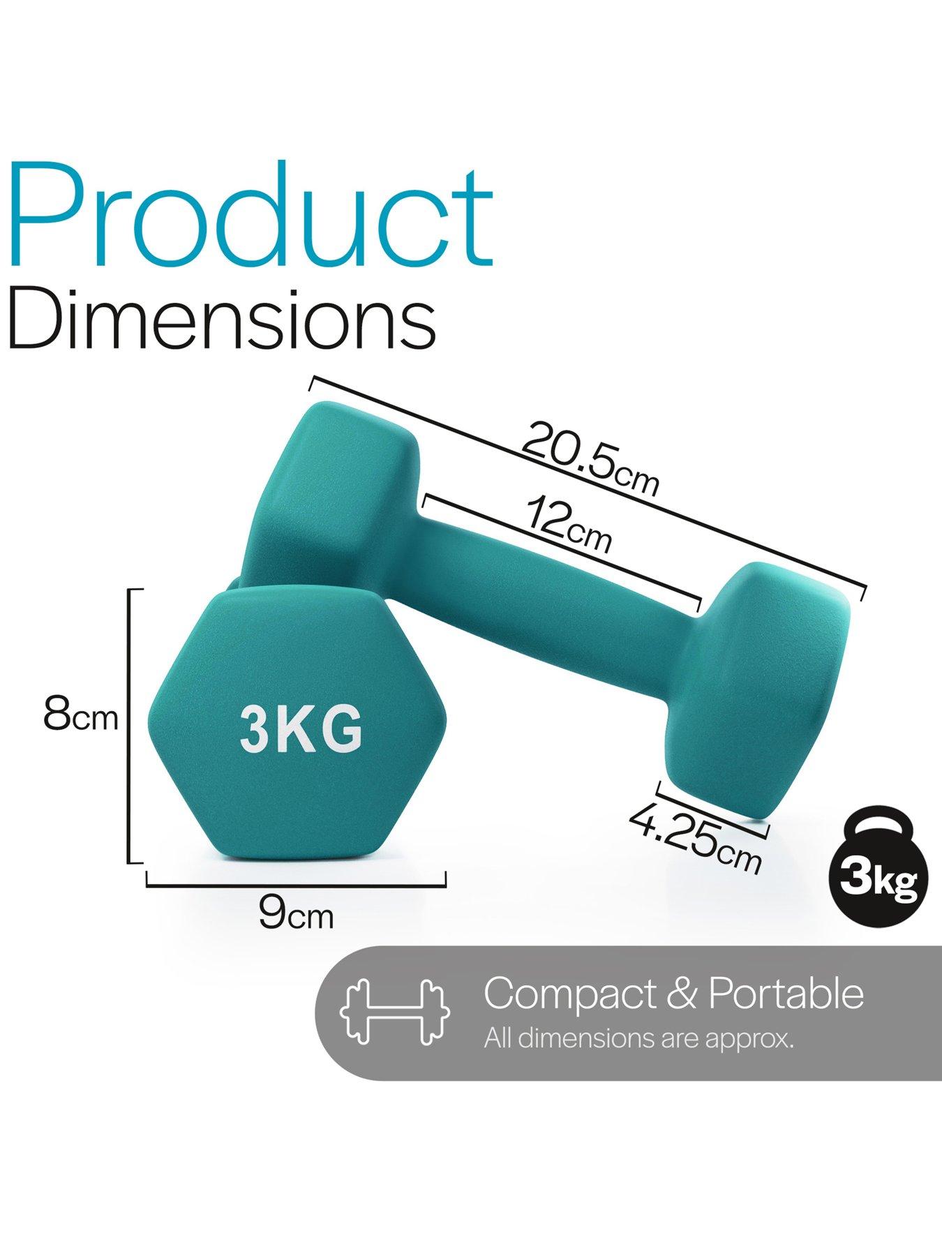Image 4 of 6 of Core Balance Hex Neoprene Dumbbells (2 x 3kg)