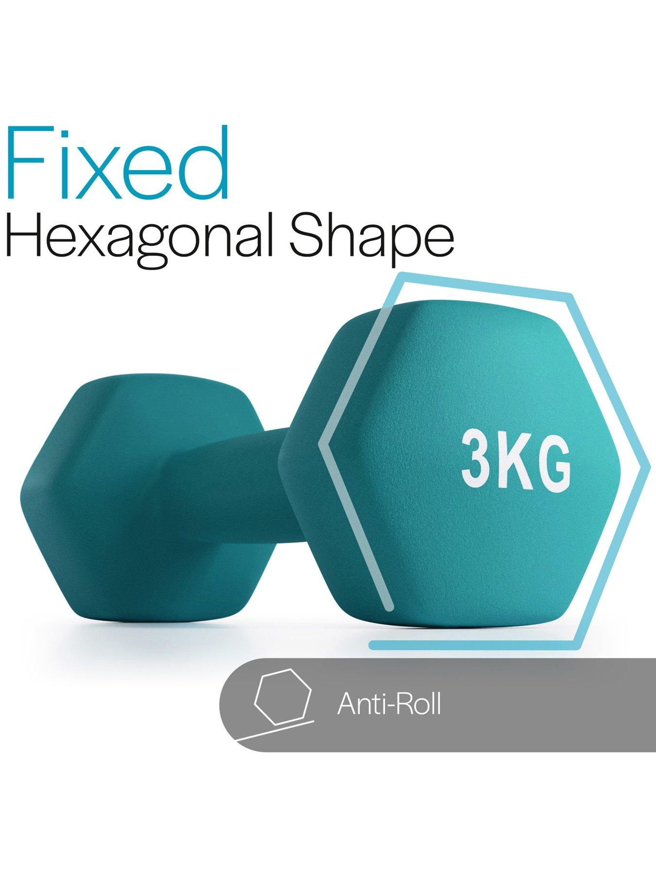 Image 5 of 6 of Core Balance Hex Neoprene Dumbbells (2 x 3kg)