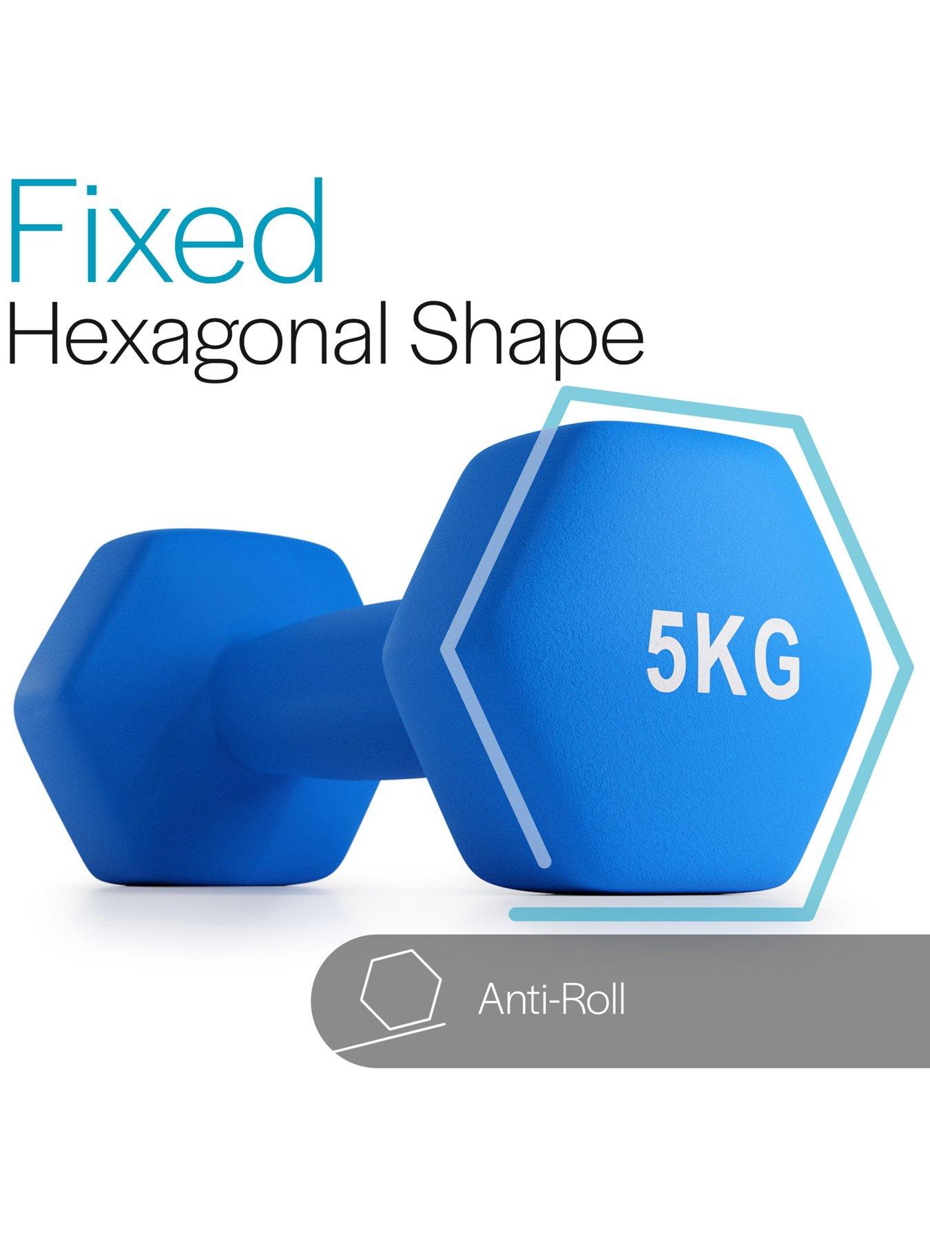 Image 4 of 6 of Core Balance Hex Neoprene Dumbbells (2 x 5kg)