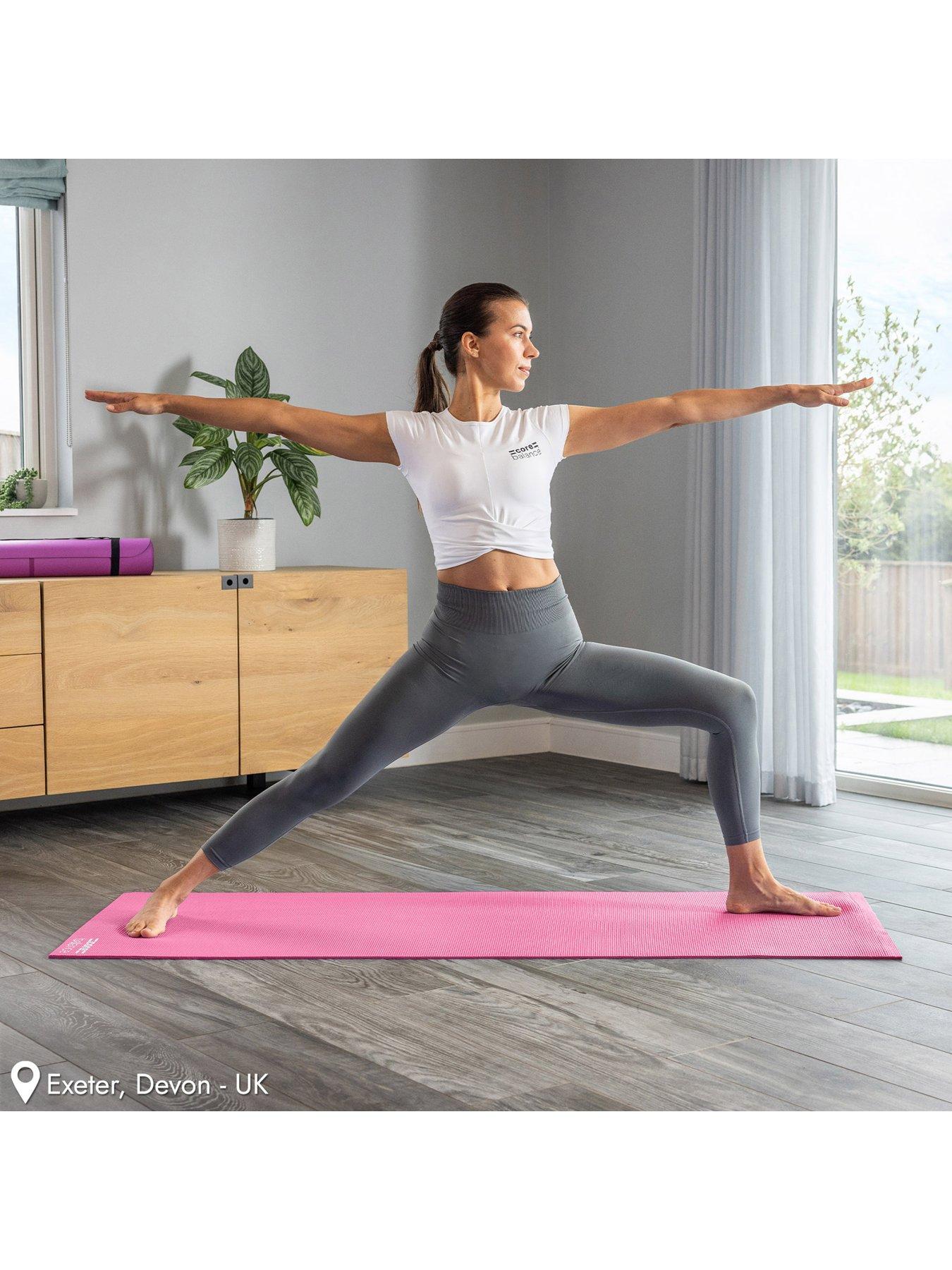 Image 6 of 6 of Core Balance Pink PVC Yoga Mat (6mm Thick)