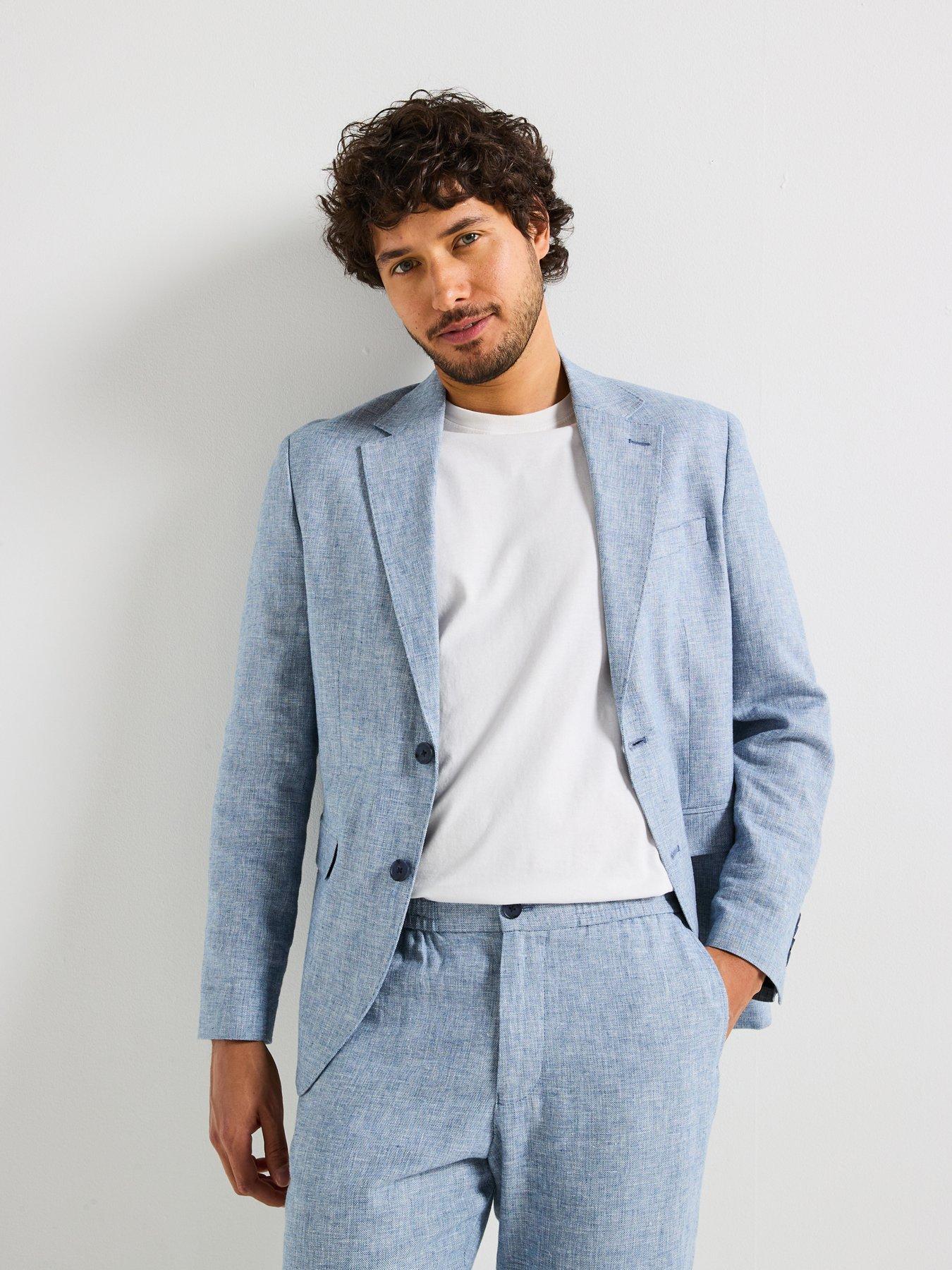 Image of Selected Homme Regular Fit Malik Blazer - Light Blue
