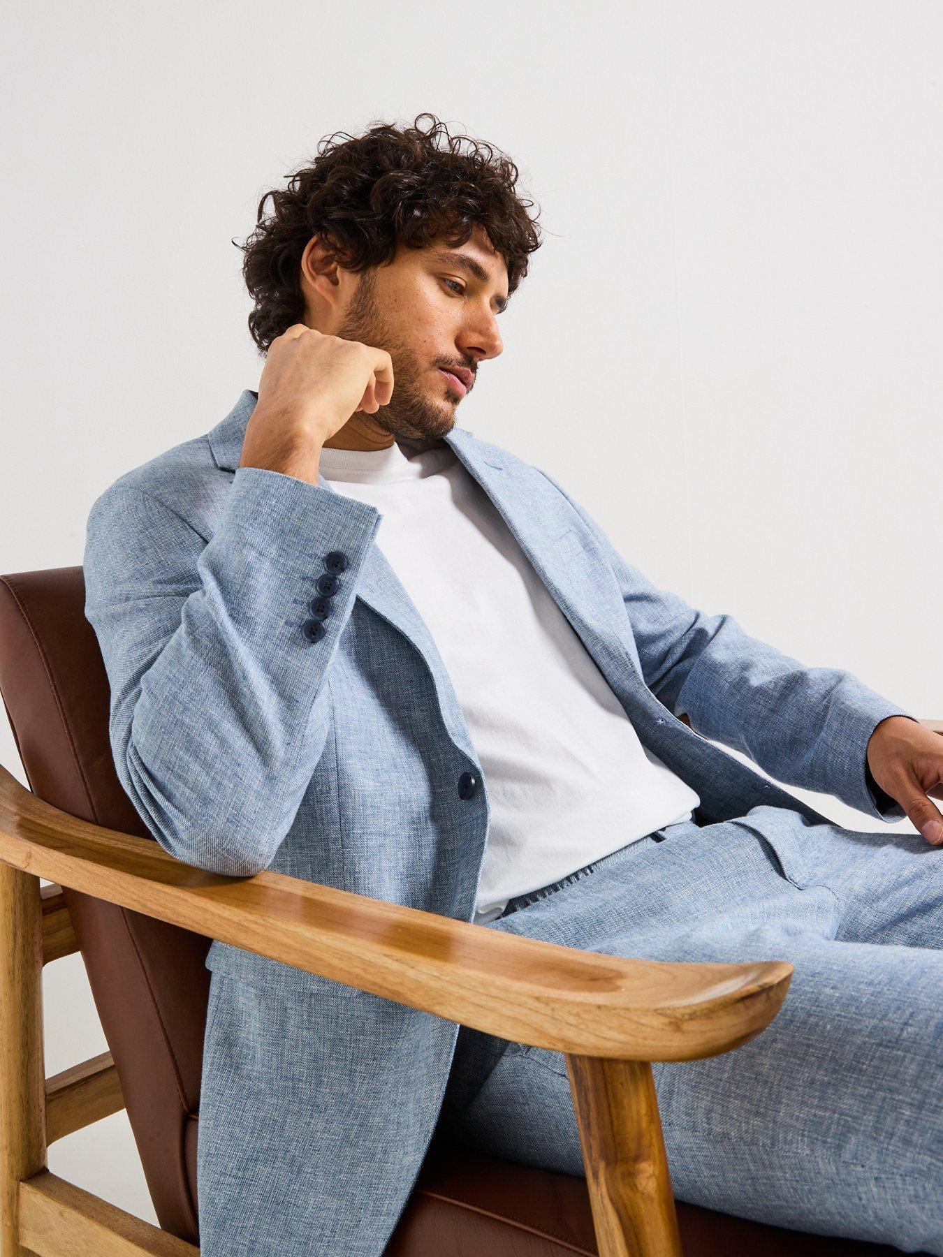 Selected Homme Regular Fit Malik Blazer - Light Blue | Very Ireland