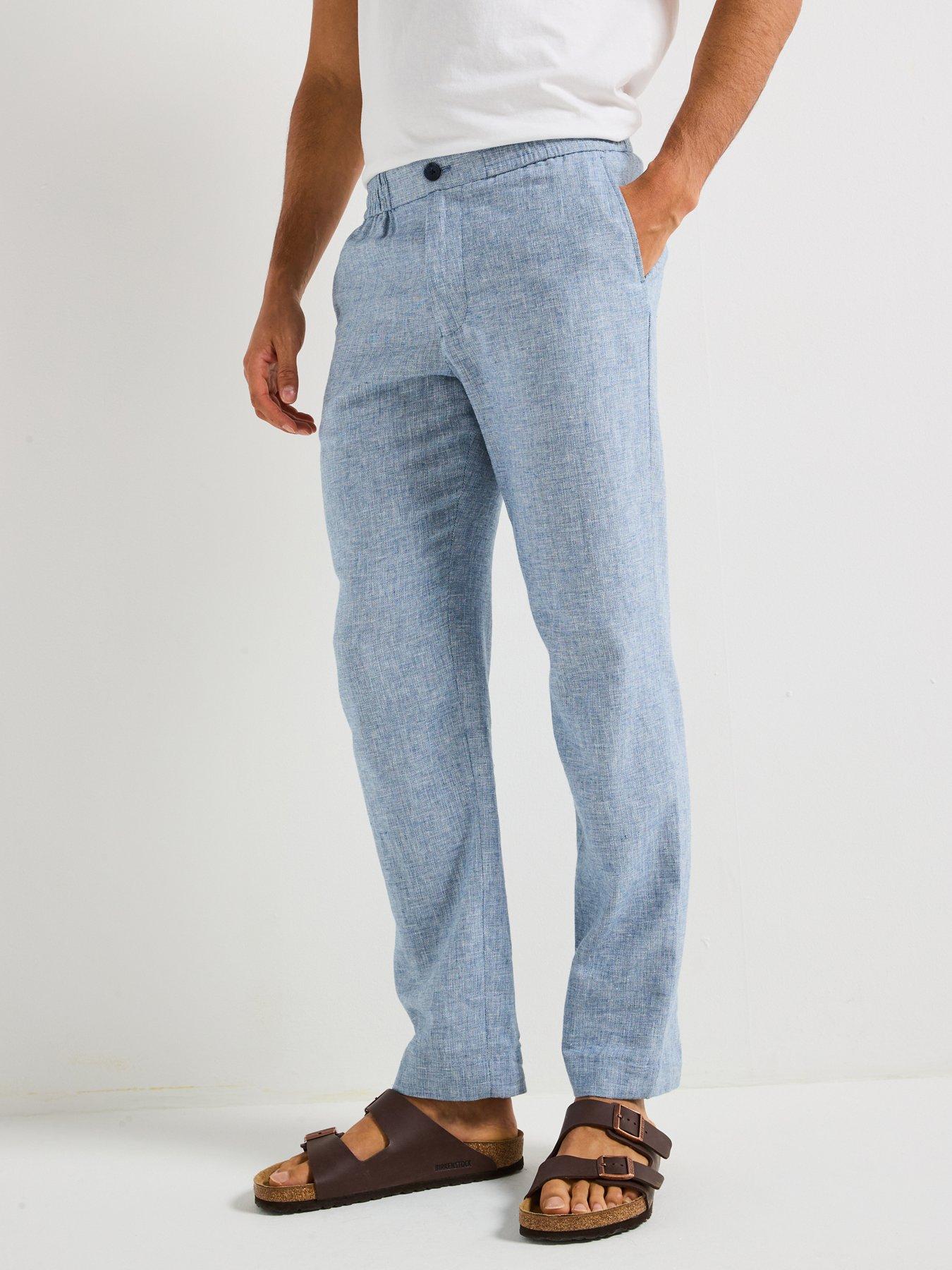 Selected Homme Regular Fit Malik Suit Trousers - Light Blue