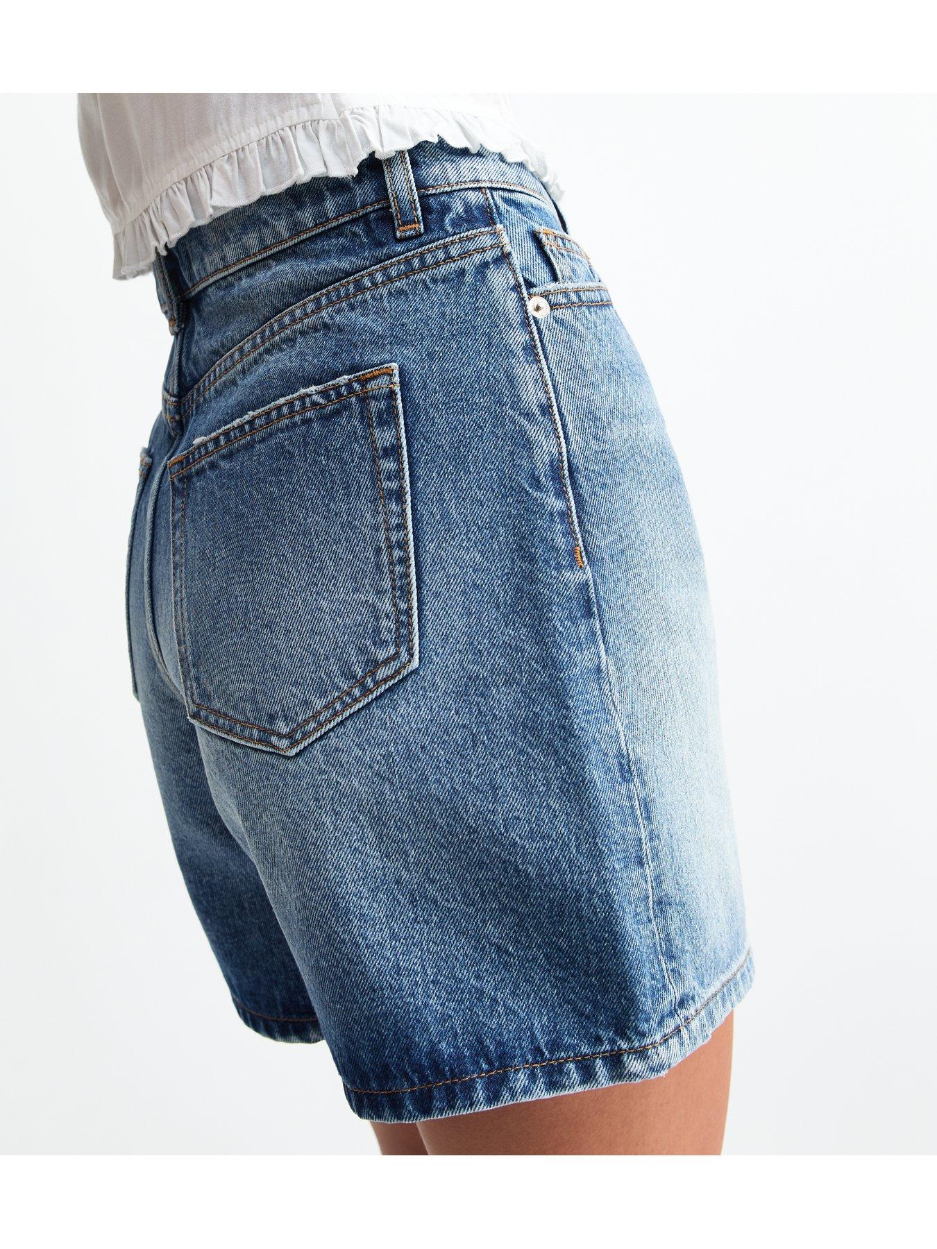 new-look-a-line-denim-shorts-bluestillFront