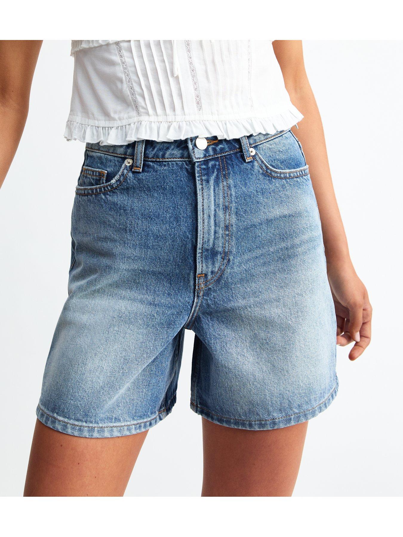 new-look-a-line-denim-shorts-blueoutfit