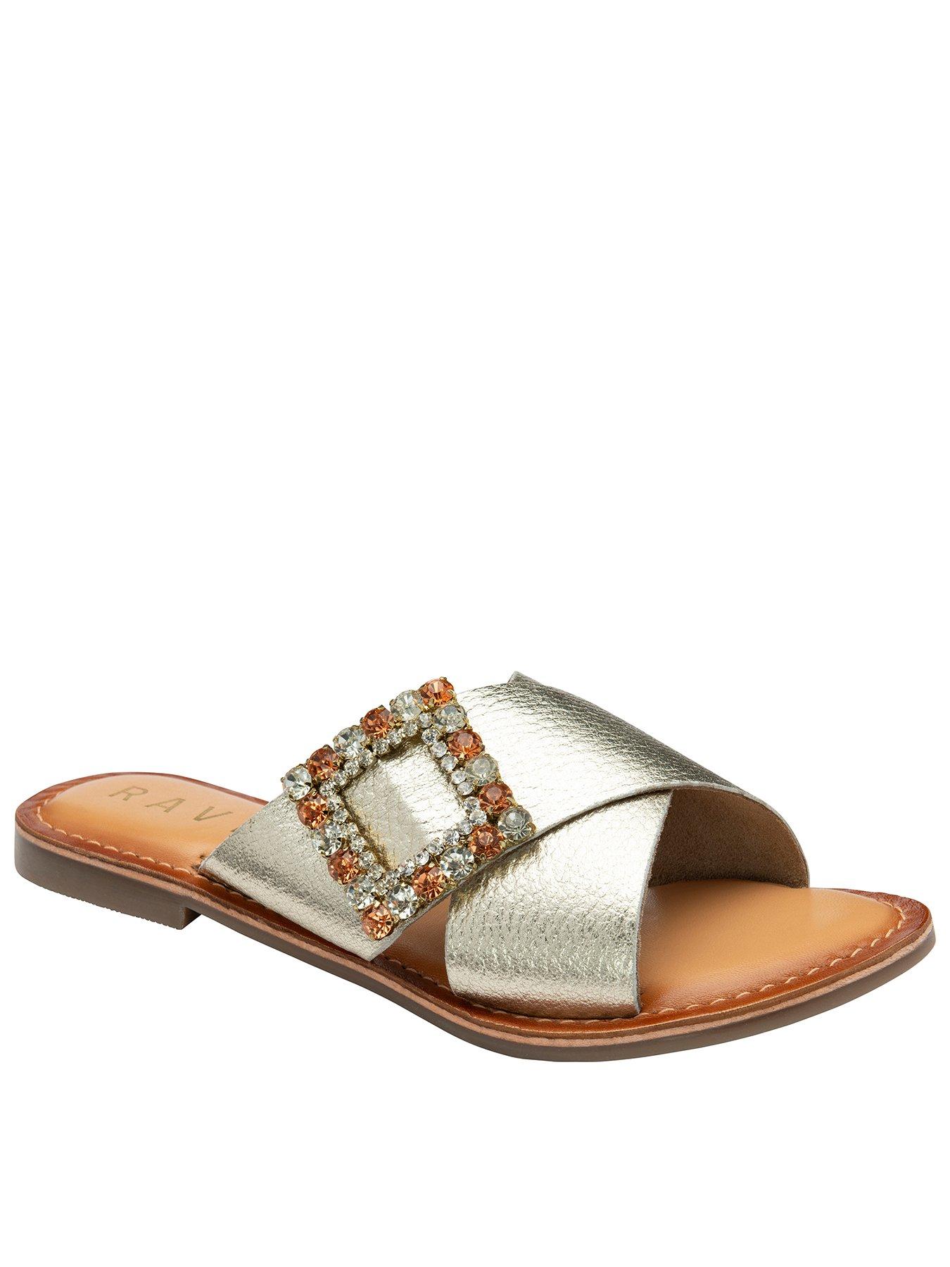 Image 1 of 4 of Ravel Polmont Ii Flat Sandals - Gold