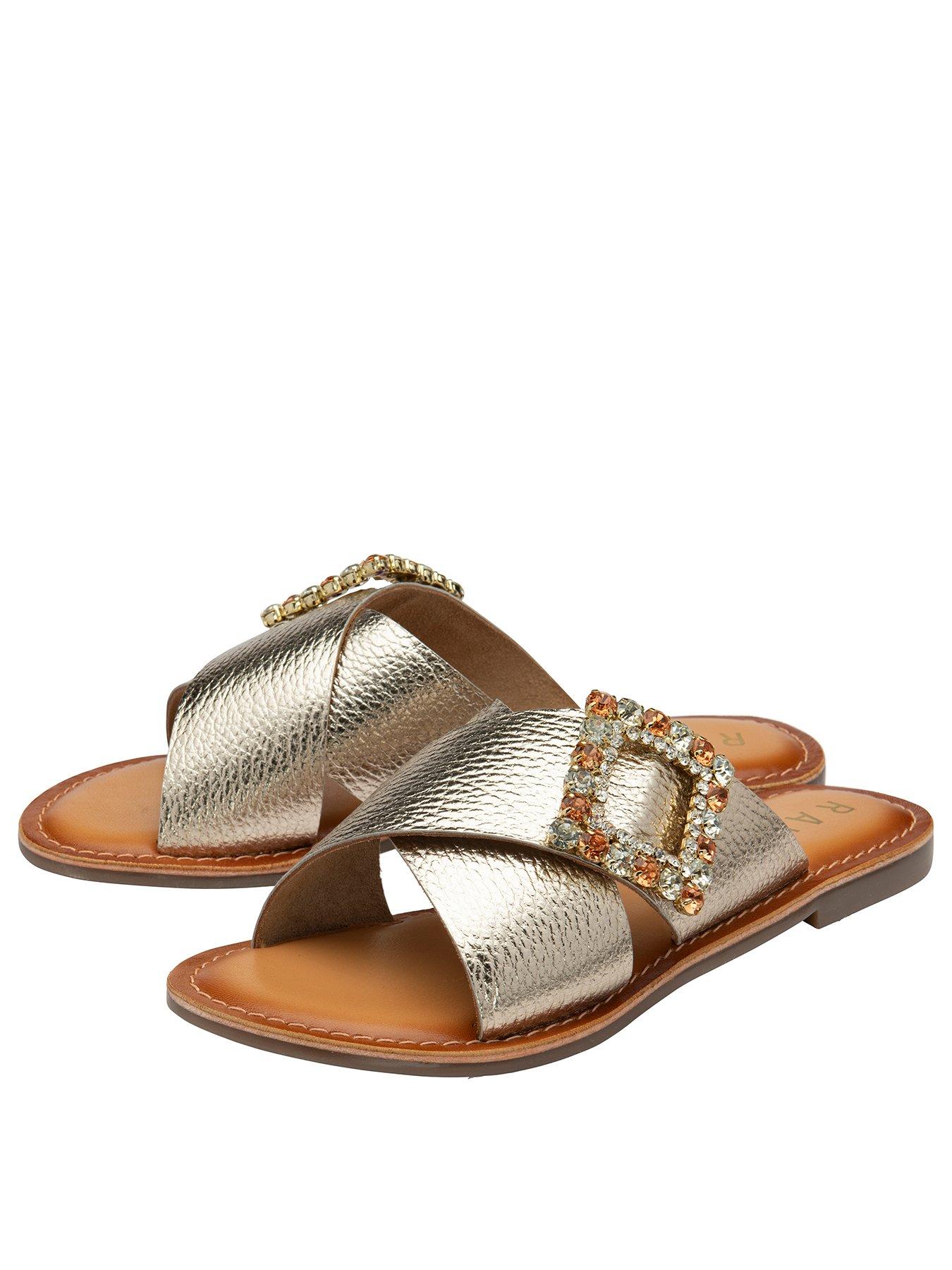 Image 2 of 4 of Ravel Polmont Ii Flat Sandals - Gold
