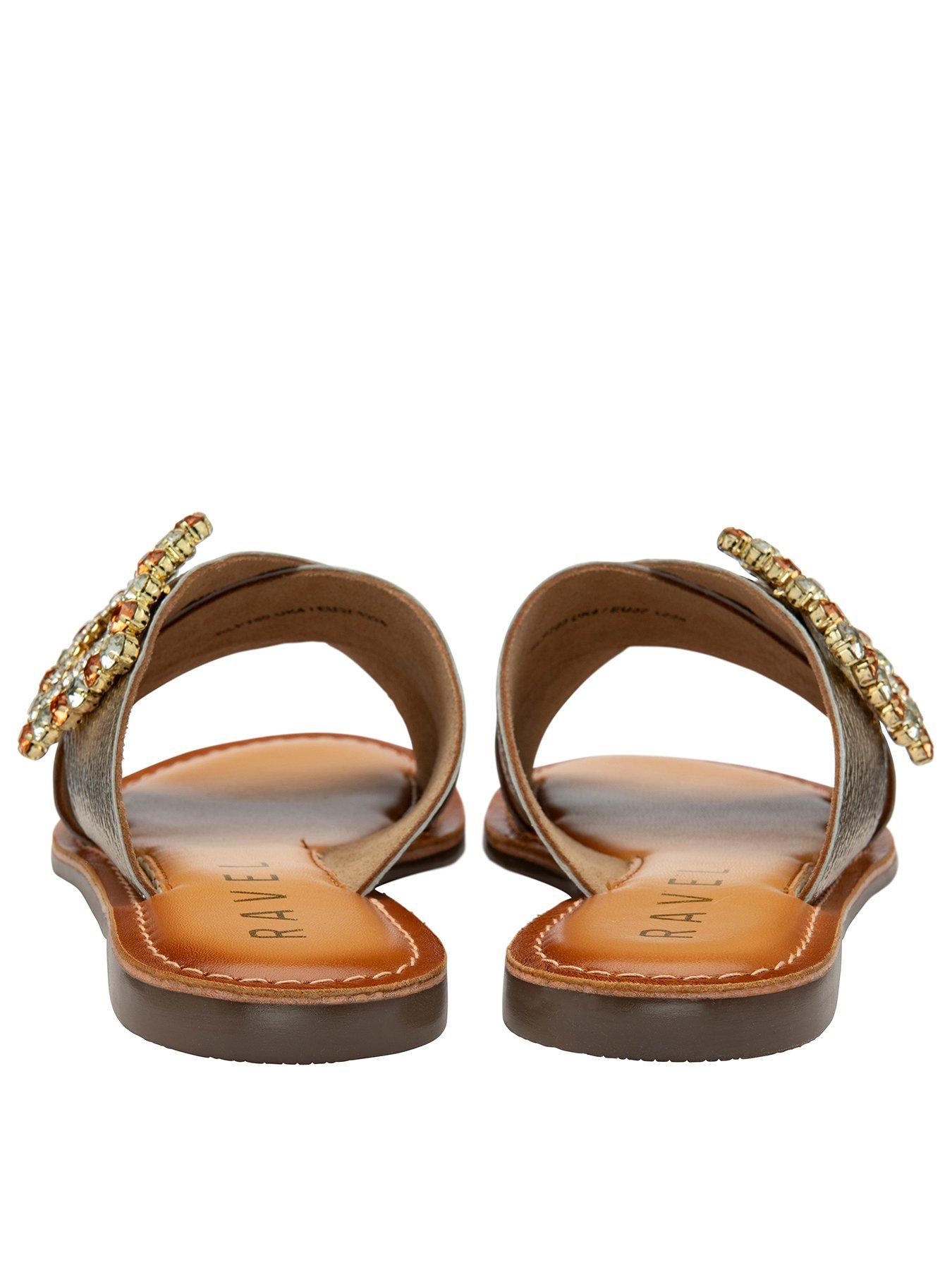 Image 3 of 4 of Ravel Polmont Ii Flat Sandals - Gold